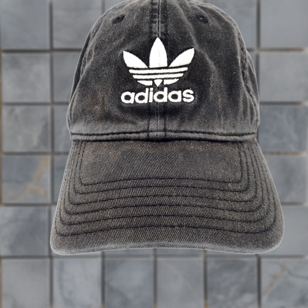 Adidas adidas Hat Cap Strap Back Trefoil Embroidered Classic Mens Hat Cap Black One Size Adjustment Breathable Twill Cotton Baseball Cap Casual Sports Men Size ONE SIZE - 1 Thumbnail