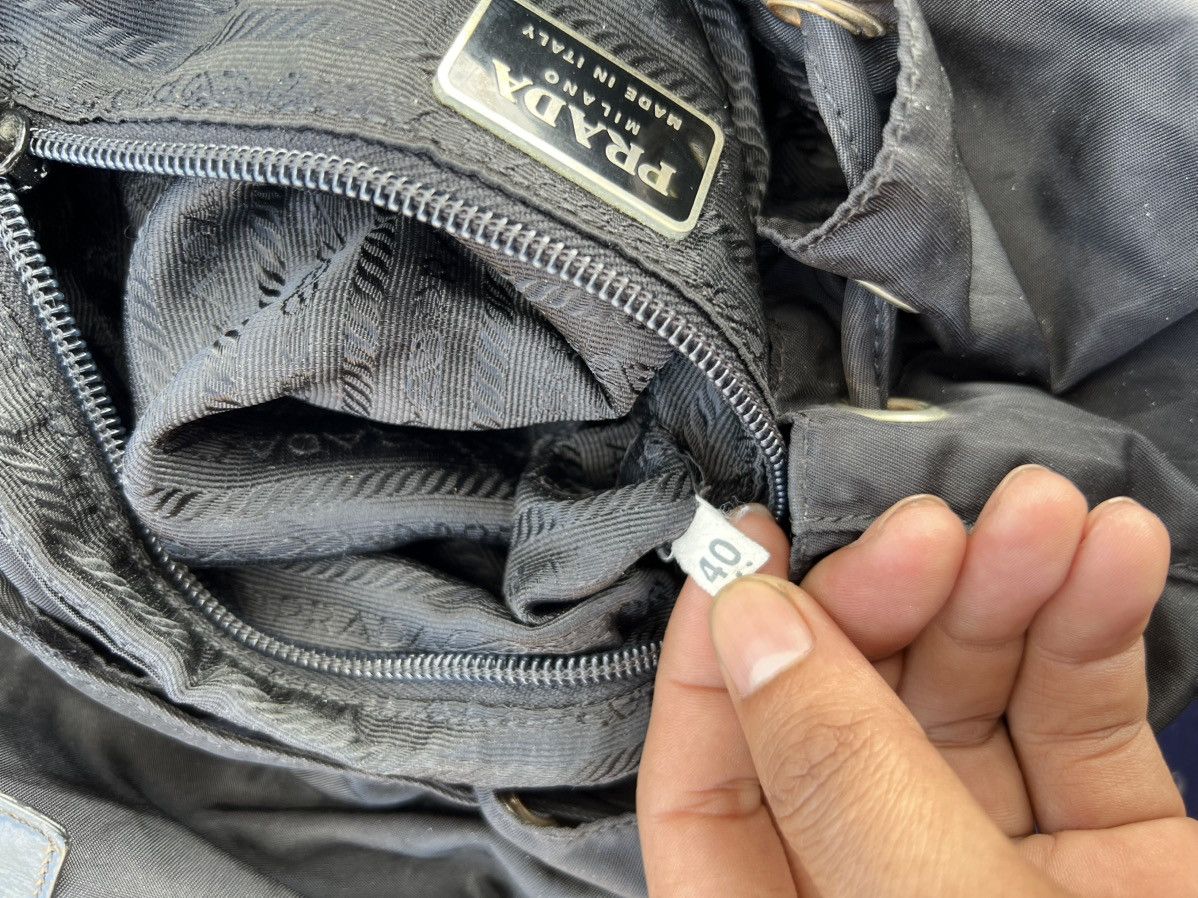 Prada × Vintage Vintage Prada Black Backpack Size ONE SIZE - 6 Thumbnail