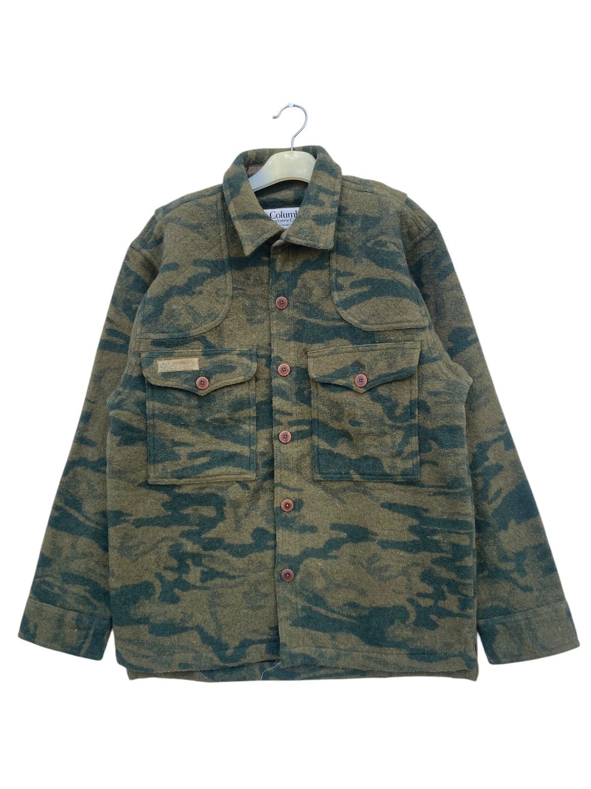 Columbia Vintage Columbia Gallatin Range Wool Camo Hunting Jacket Size US M / EU 48-50 / 2 - 1 Thumbnail