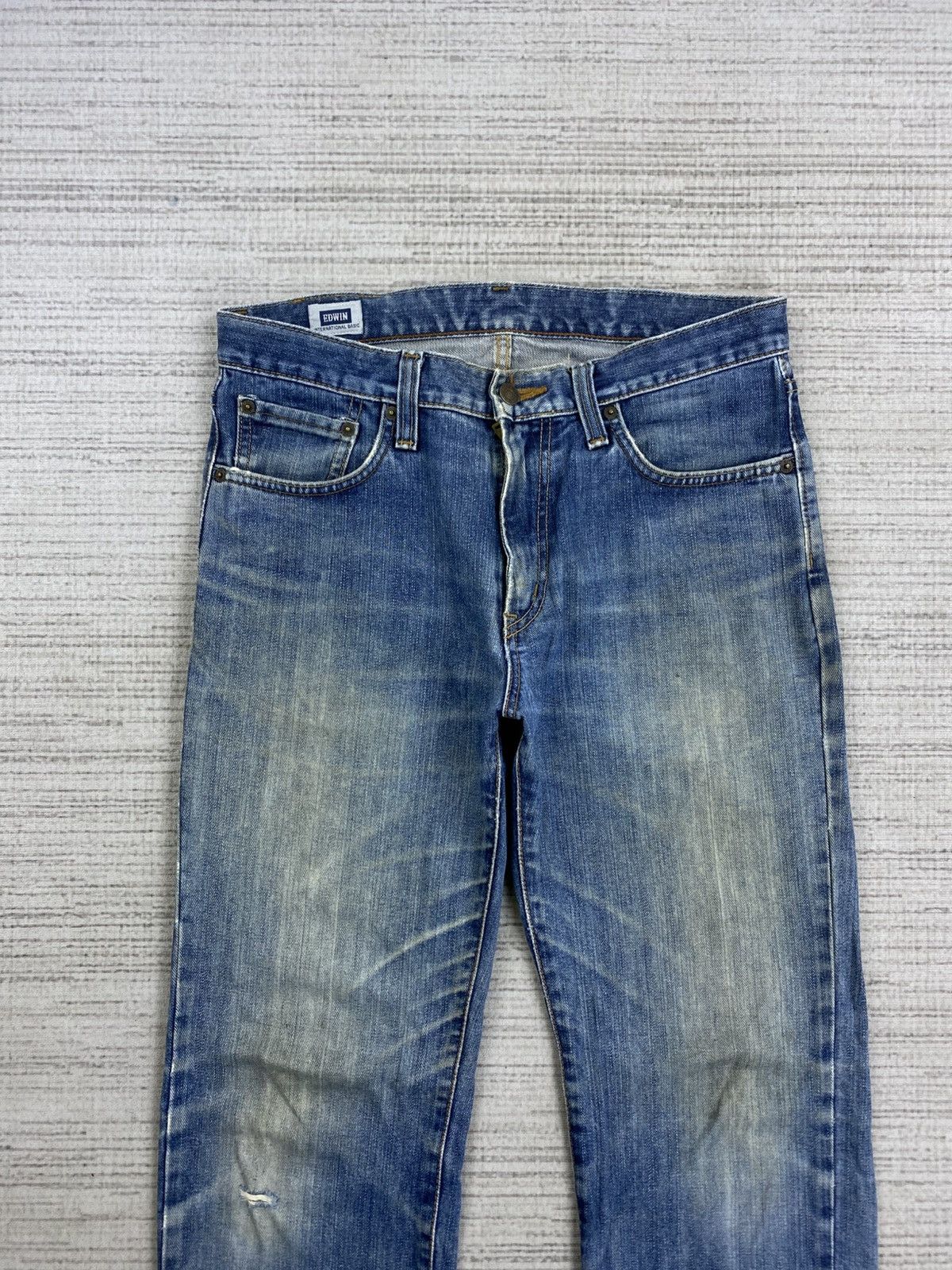 Edwin × Japanese Brand × Vintage Vintage Edwin 403 Japan Distressed Denim Jeans Size US 32 / EU 48 - 7 Thumbnail