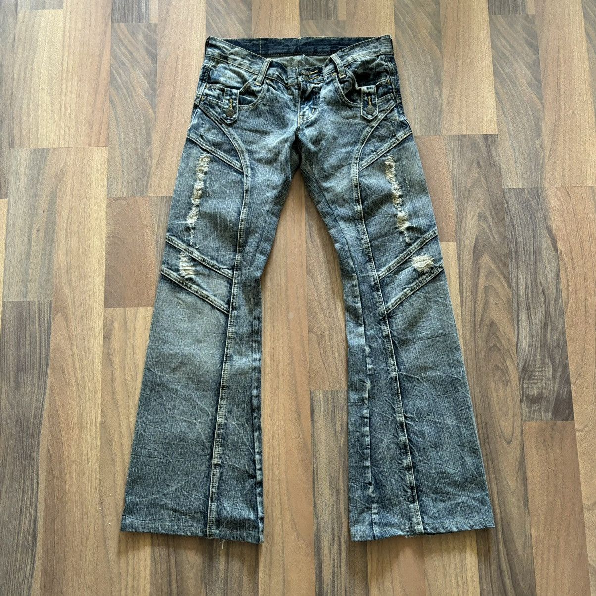 00s japanese label coated denim デニムy2k