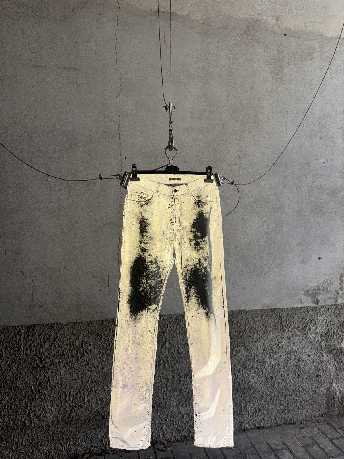 Helmut Lang Reflective FW 1994 5 pocket pants