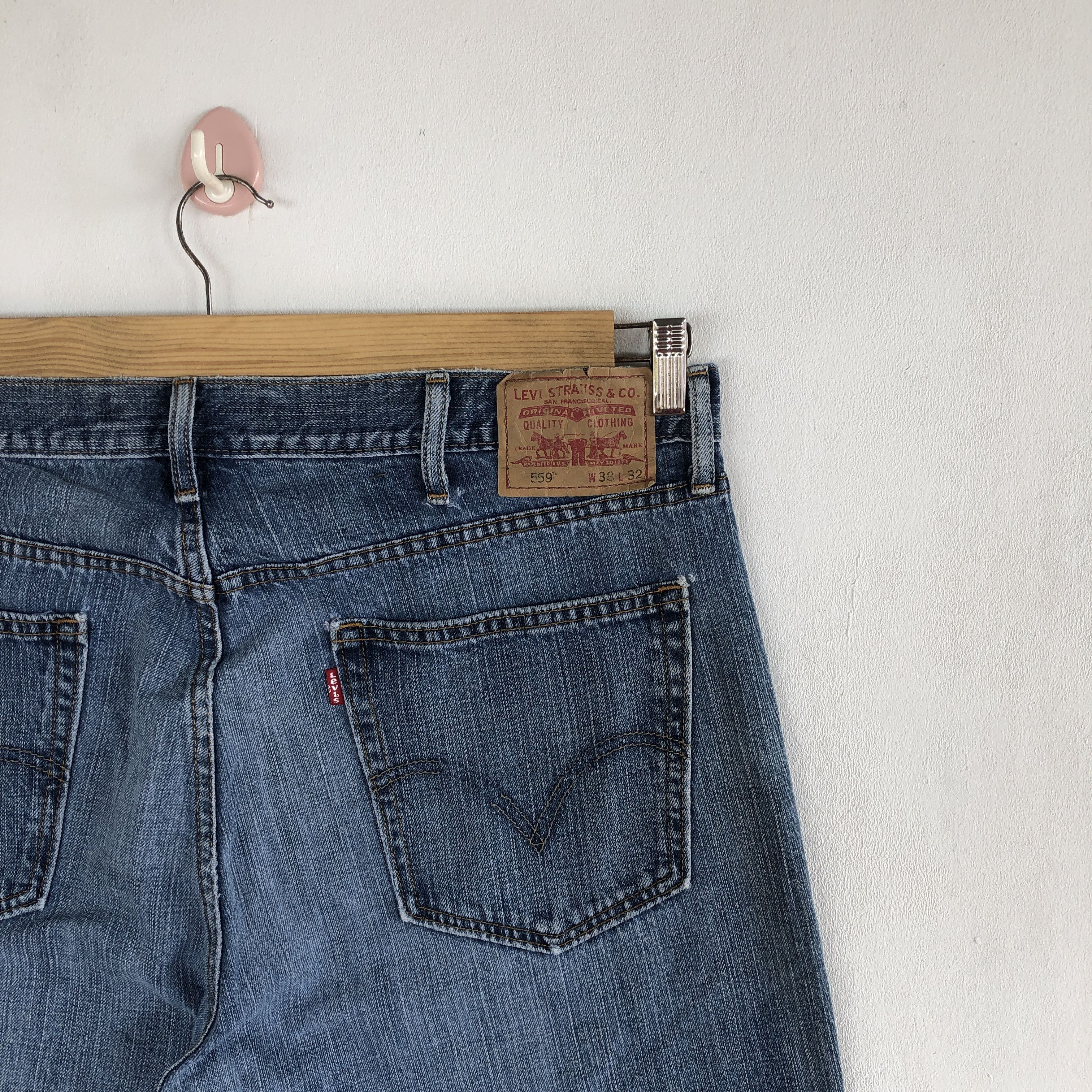 Levi's Vintage Levis 559 Baggy Jeans Levi's Relaxed Straight Denim Size US 36 / EU 52 - 5 Thumbnail