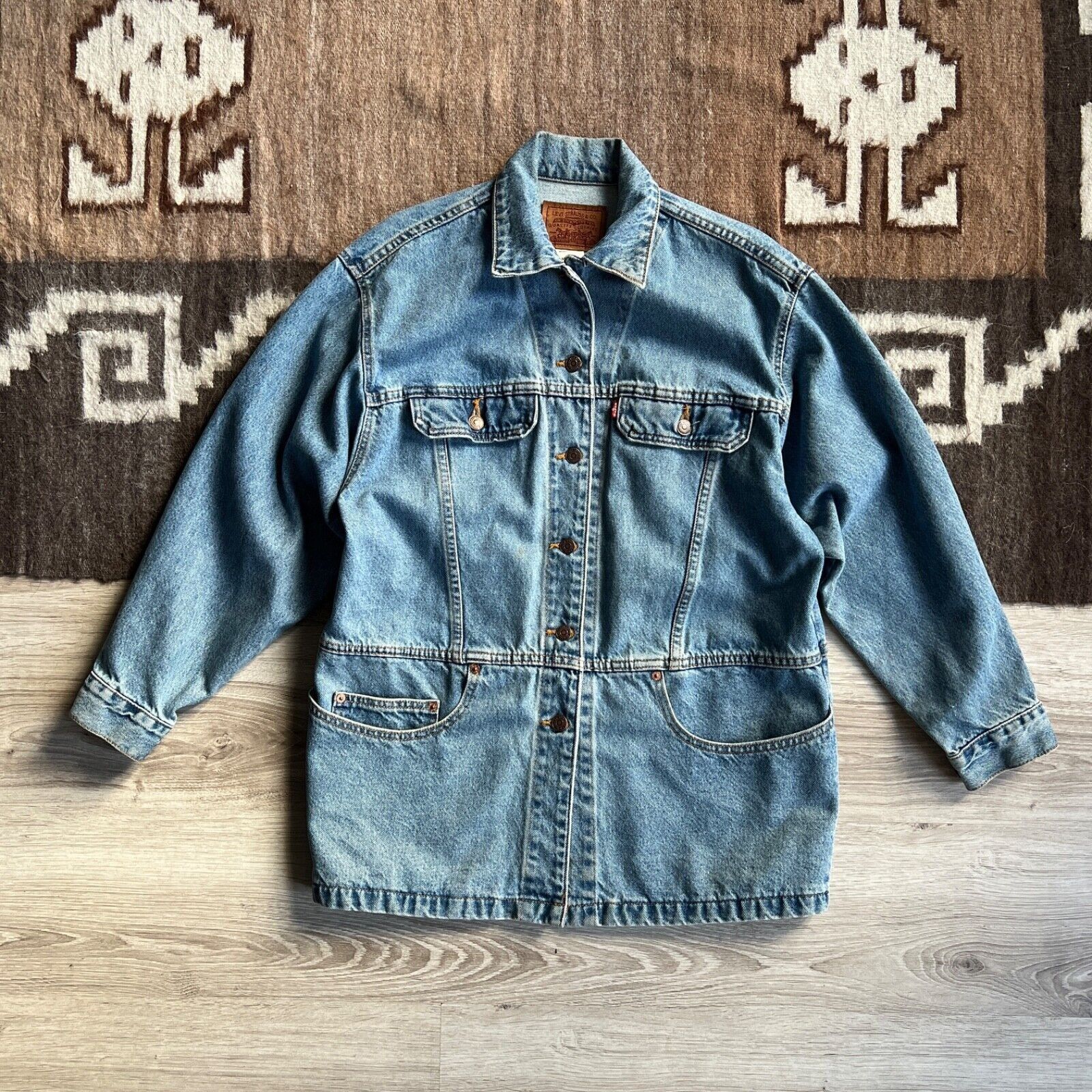 Levi's Levi's USA Made Vintage 90s Blue Denim Jacket 8921AC Co Size M / US 6-8 / IT 42-44 - 1 Thumbnail