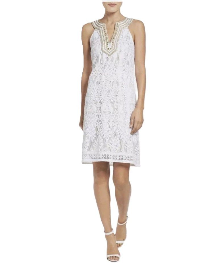 Lilly Pulitzer Calera Jungle White Lace Shift Dress New, with Tags Size XS / US 0-2 / IT 36-38 - 5 Thumbnail