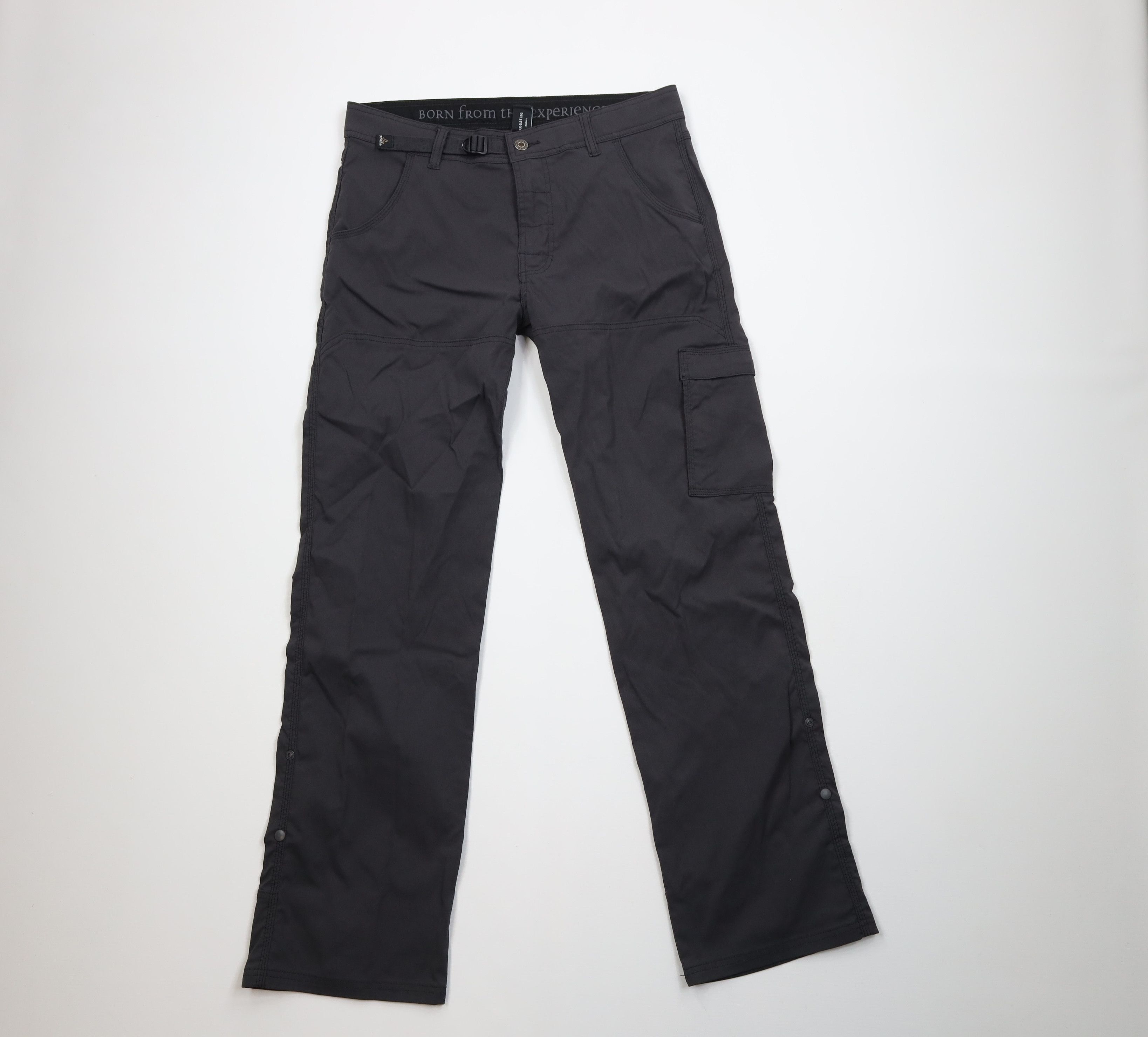 Prana prAna Breathe Stretch Belted Zion II Hiking Trail Pants Gray Size US 34 / EU 50 - 1 Thumbnail