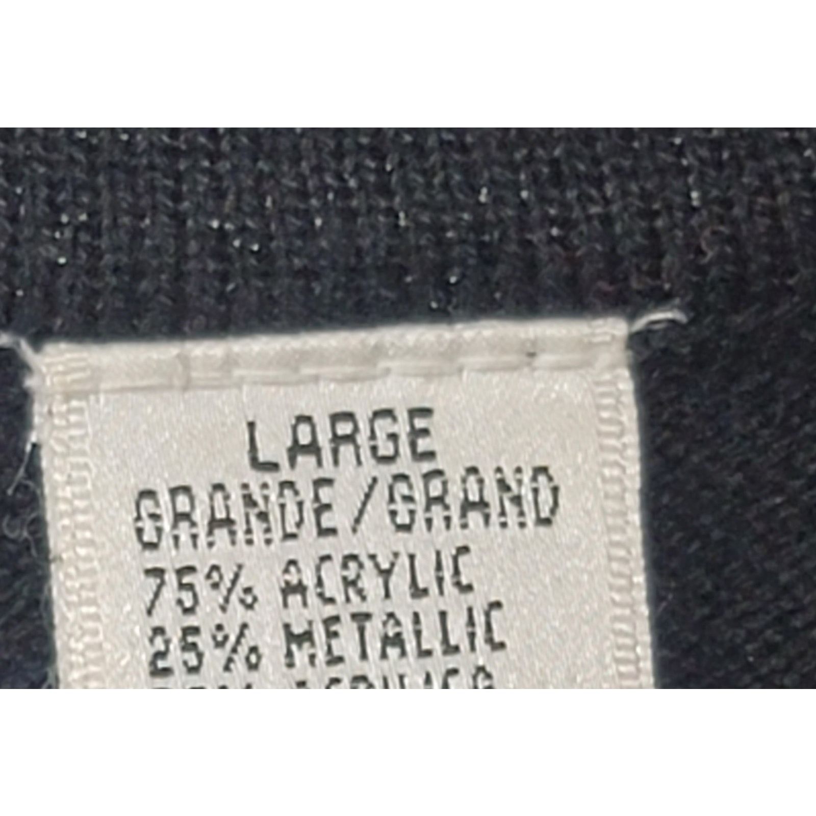 Other VTG Arlando Black Sparkly Round Neck Short Sleeve Top Large Size L / US 10 / IT 46 - 4 Thumbnail