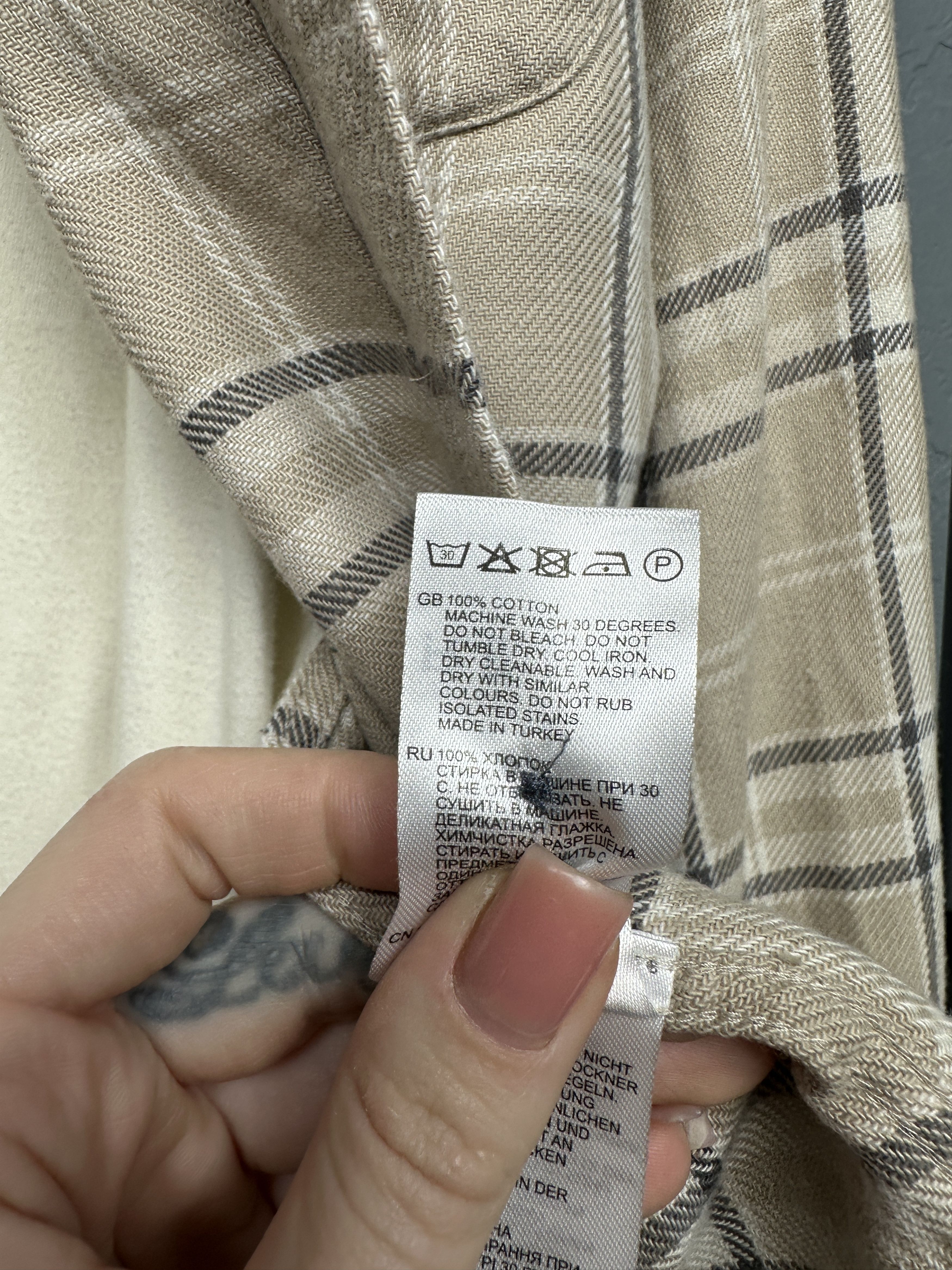 Reiss Reiss Mens Flannel Plaid Shirt Size US S / EU 44-46 / 1 - 5 Thumbnail