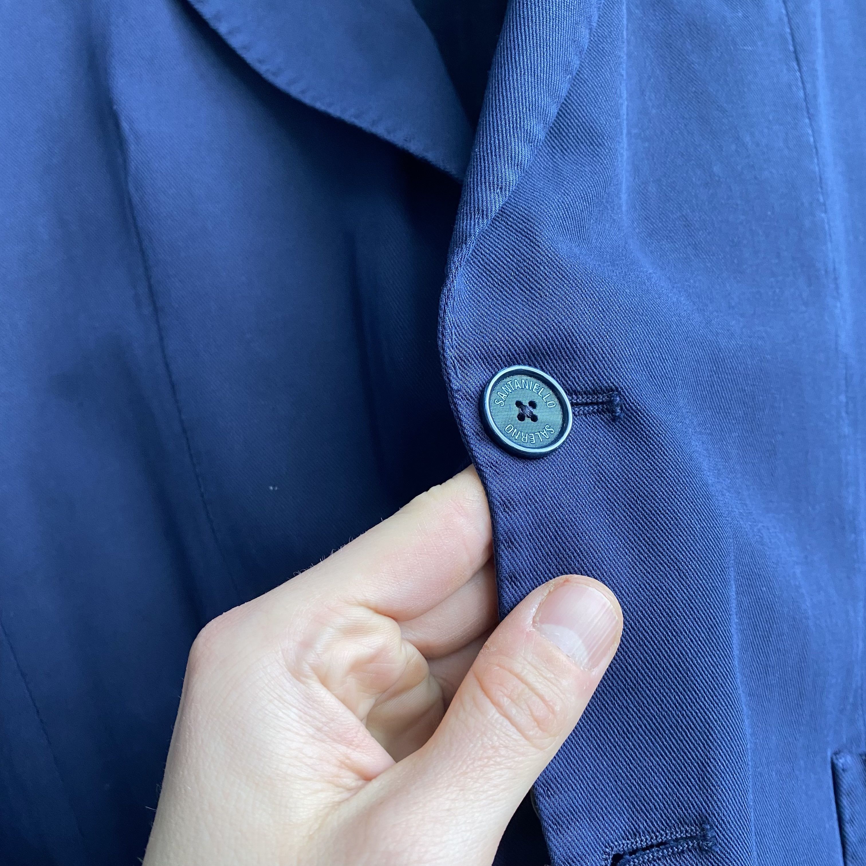 Other Santaniello Icegab Navy Cotton / Linen Jacket rrp575$ Size 50S - 5 Thumbnail