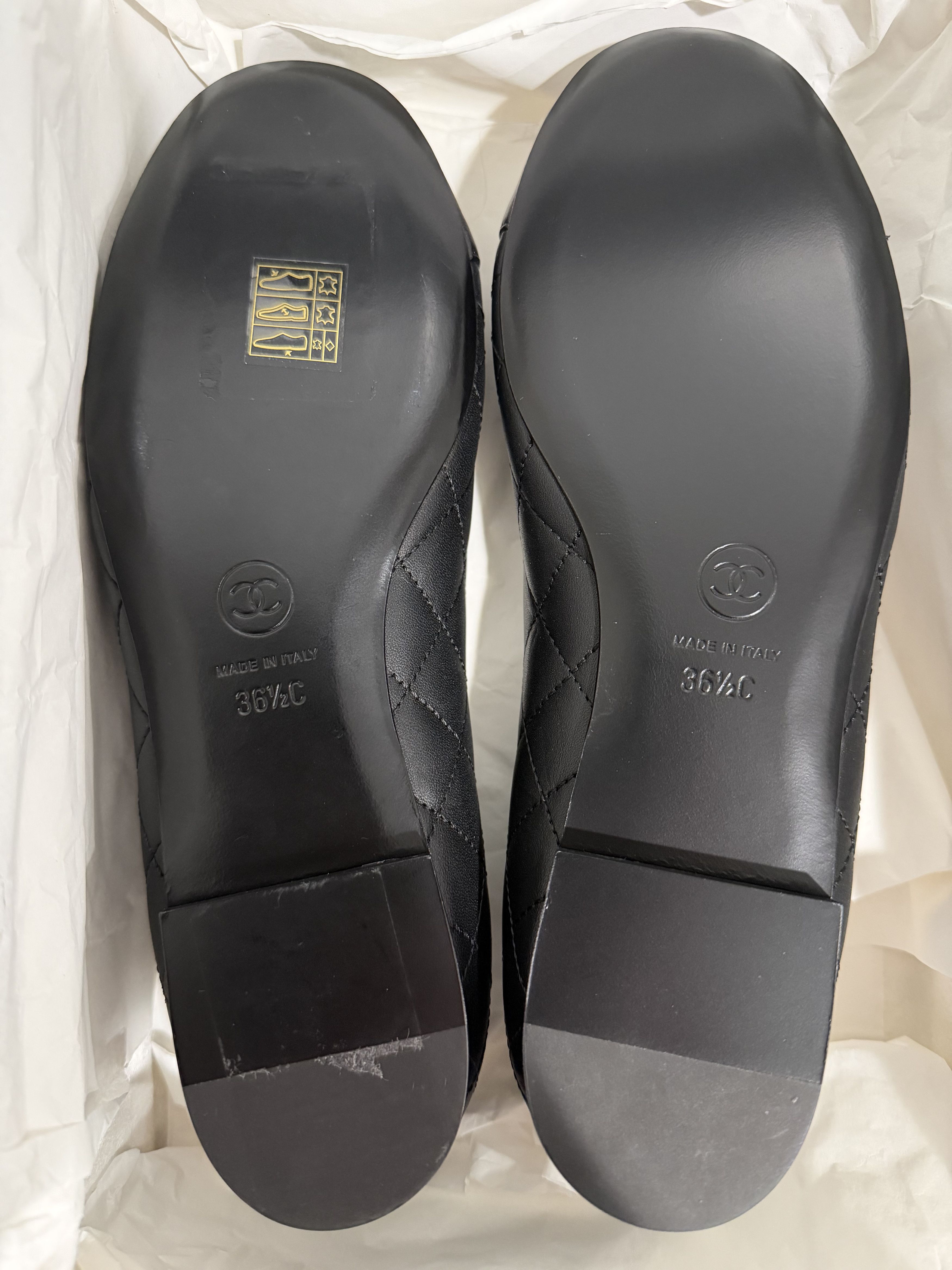 Chanel Chanel 24B Turnlock CC Quilted Ballet Ballerina Flat 36.5c Size US 6.5 / IT 36.5 - 18 Thumbnail