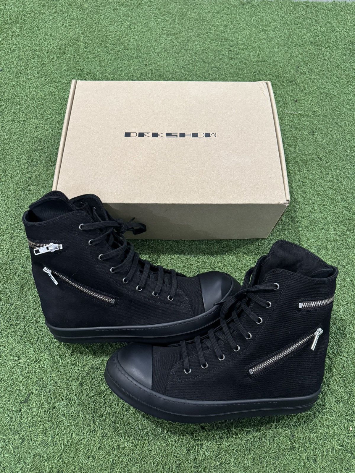 Rick Owens Rick Owens DRKSHDW Cargo High Triple Black Size US 11 / EU 44 - 2 Thumbnail