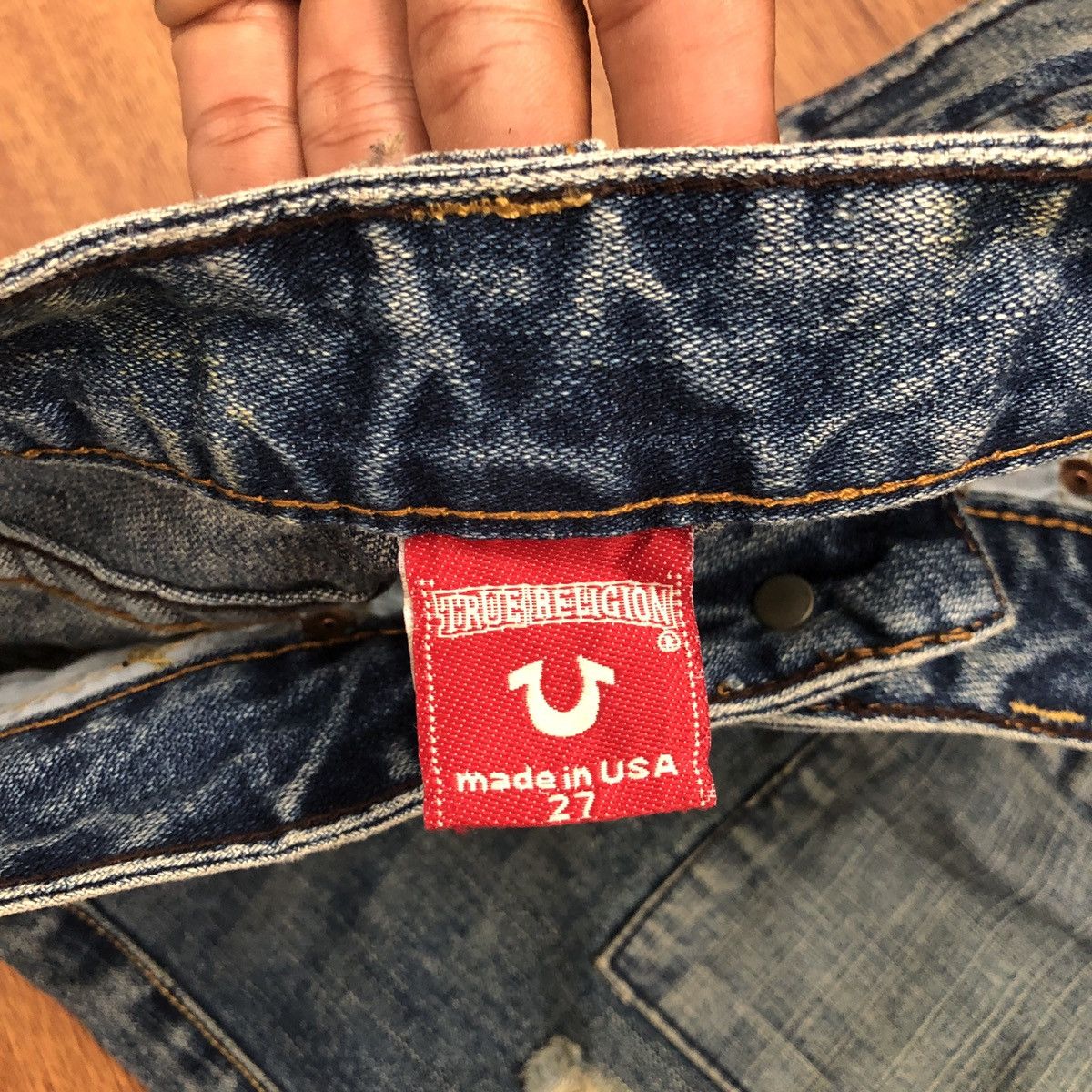 True Religion × Vintage True Religion patchwork jeans Size 30" / US 8 / IT 44 - 7 Thumbnail