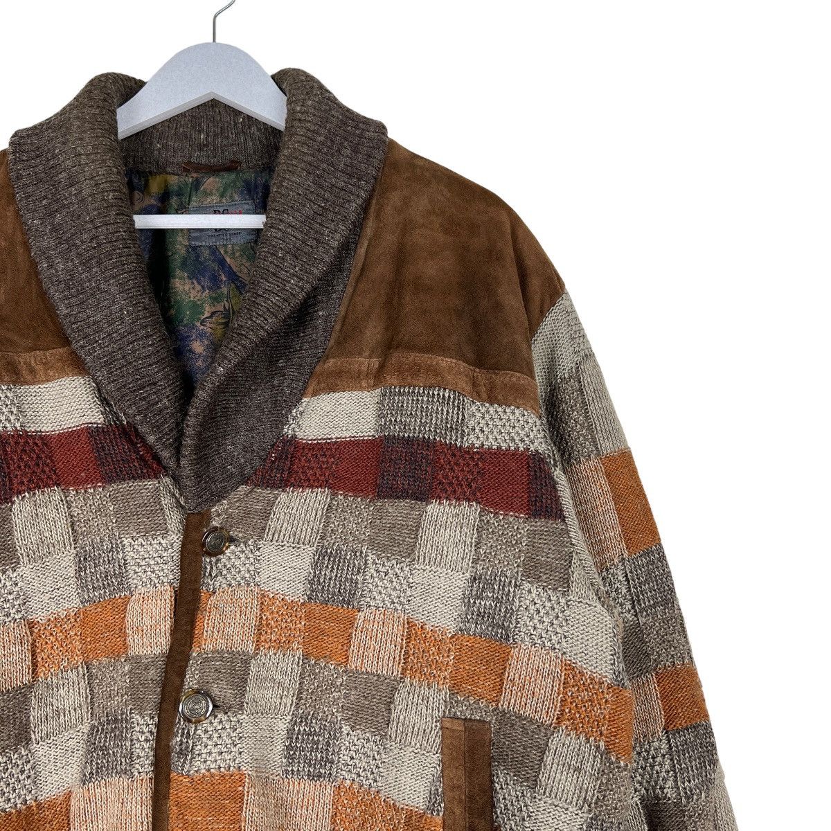 Japanese Brand 🔥 VINTAGE BI COLMAN PATCHWORK BOMBER JACKET Size US L / EU 52-54 / 3 - 6 Thumbnail