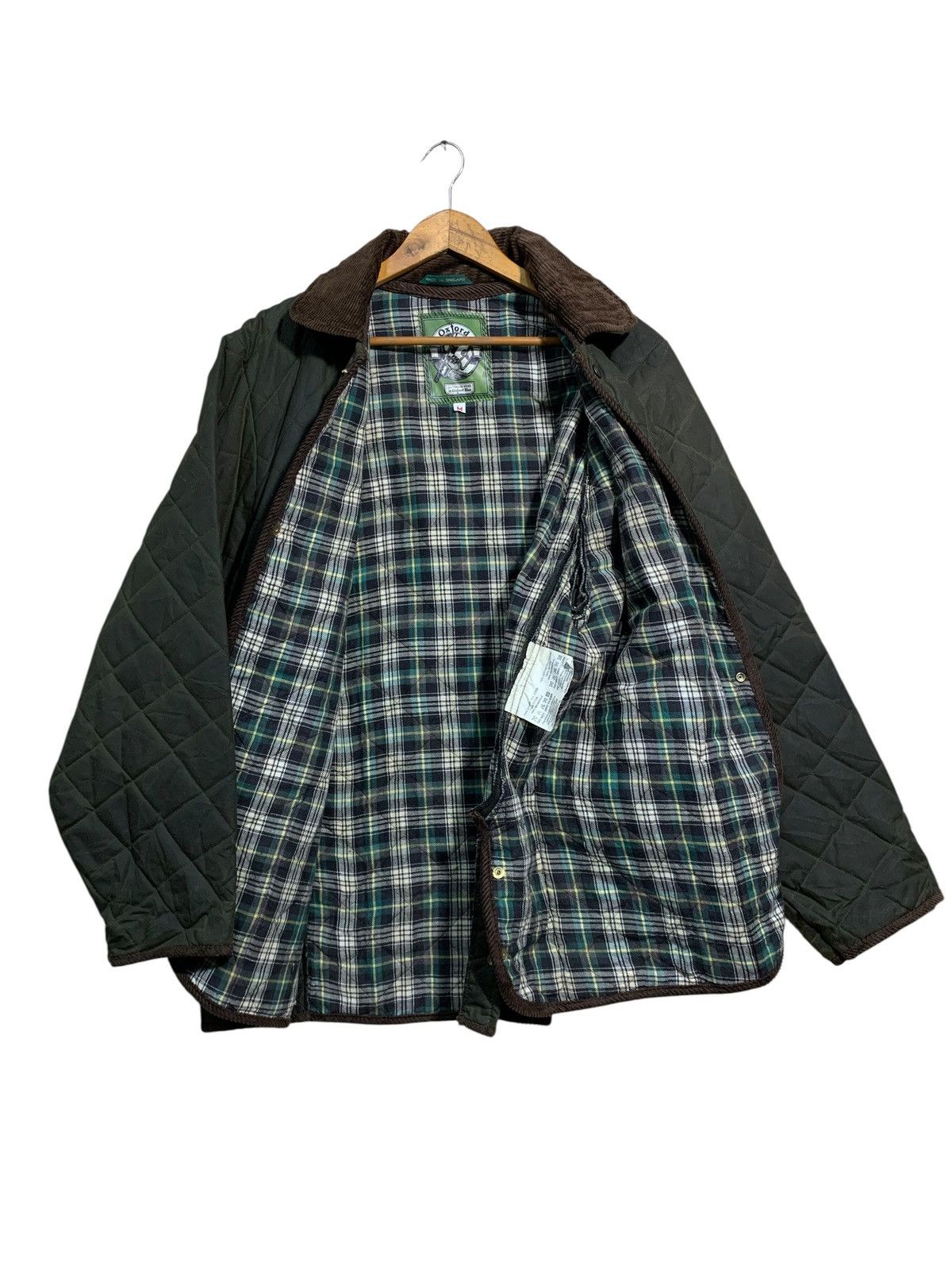 Barbour 🔥OXFORD BLUE WAXED QUILTED JACKETS ENGLAND Size US M / EU 48-50 / 2 - 4 Thumbnail