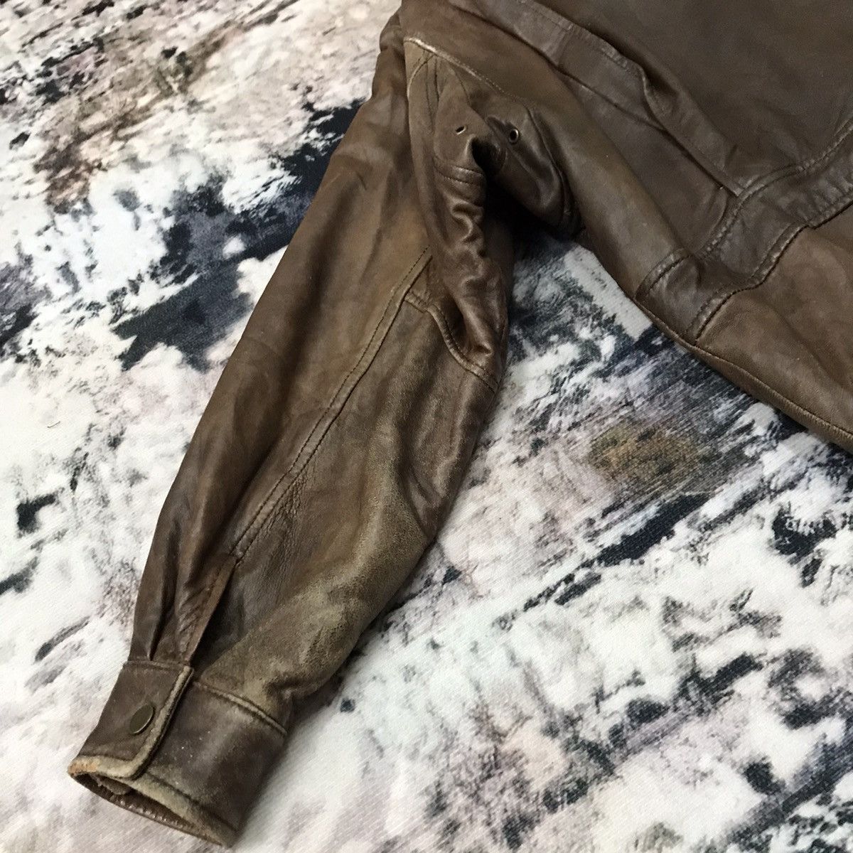 Vintage 90s Type A-2 UsArmy AirForce Bomber Leather Jacket