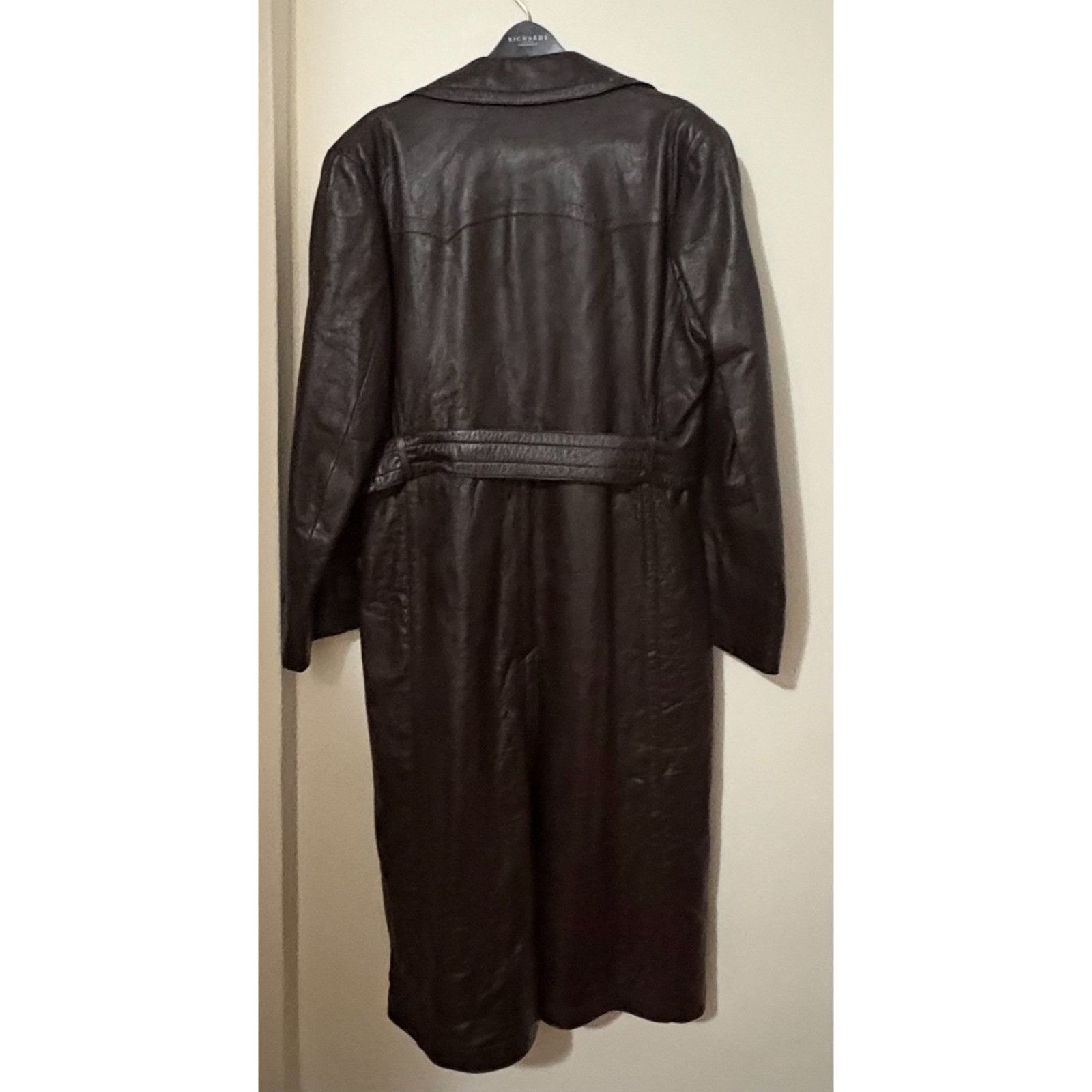 Other Bergfreund German leather coat trench coat sz 50 40's WWII E Size US L / EU 52-54 / 3 - 7 Thumbnail