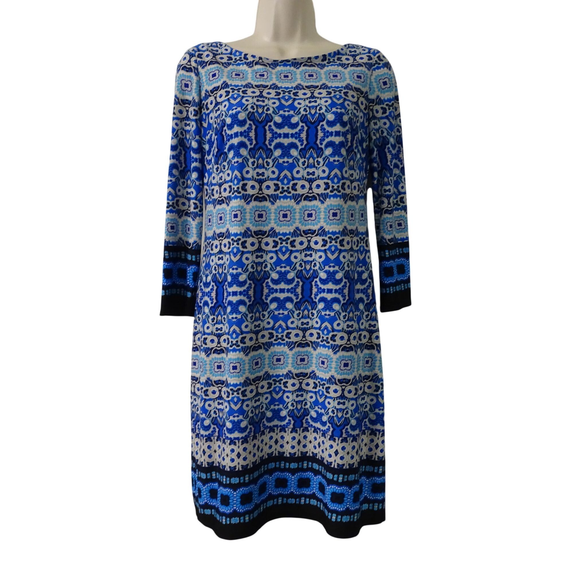 Vince Camuto Vince Camuto Women Blue Long Sleeve Sheath Dress Size 2 Size XS / US 0-2 / IT 36-38 - 1 Thumbnail
