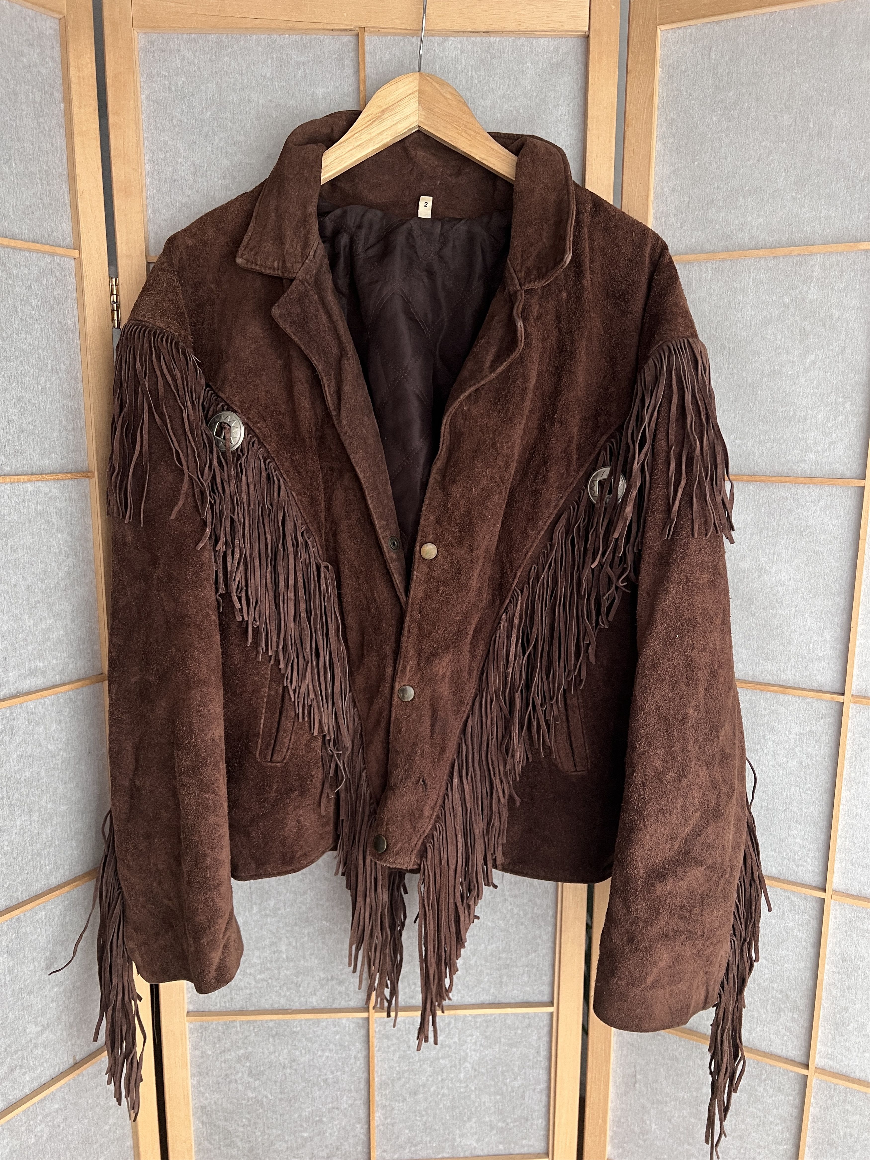 If Six Was Nine Crazy! Cowboy core vintage 90s cropped leather jacket bomber Size US L / EU 52-54 / 3 - 21 Thumbnail