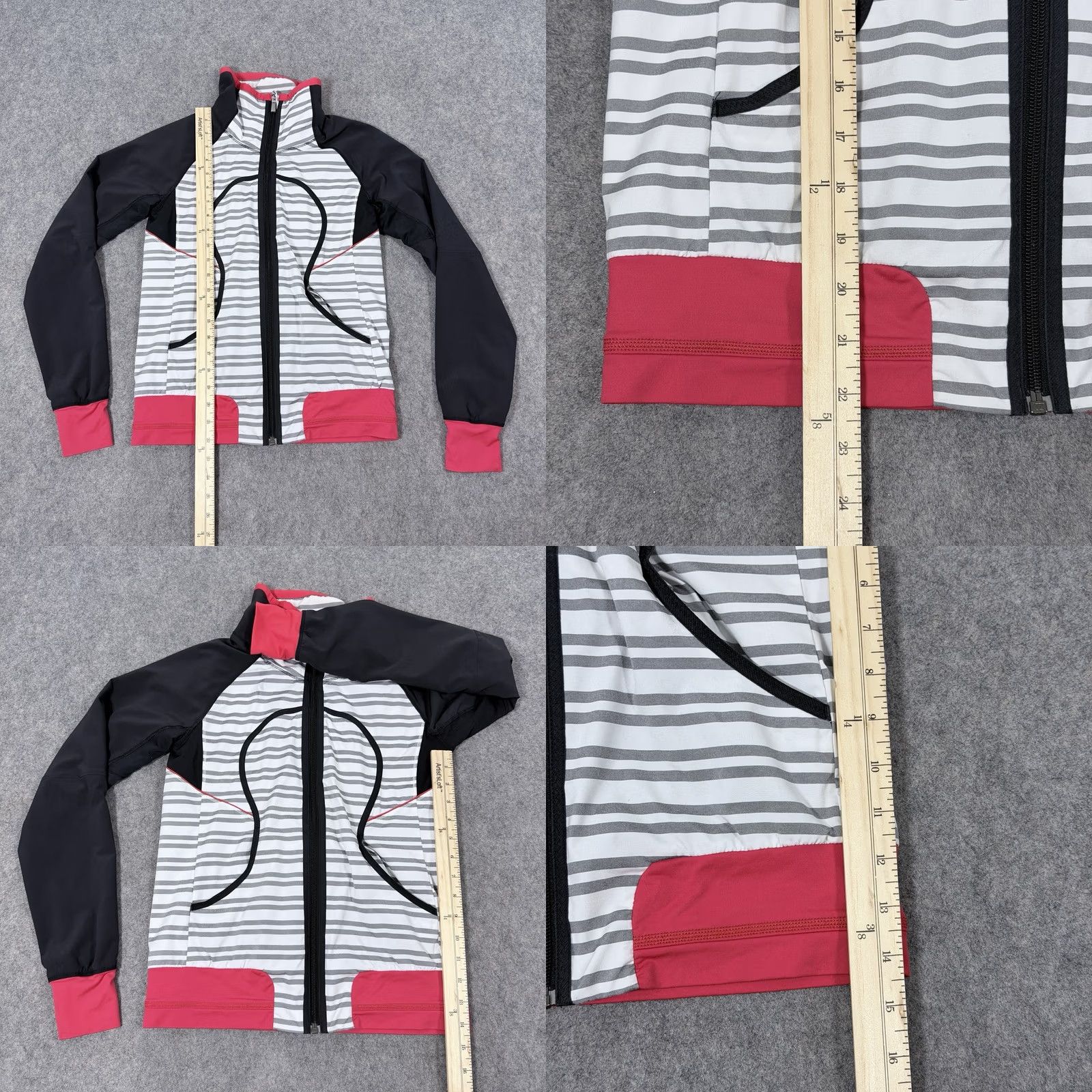 Lululemon Lululemon Athletica Activewear Full-Zip Jacket Multicolor Womens Size 2 Jacket Short Sleeve? Size XS / US 0-2 / IT 36-38 - 8 Thumbnail