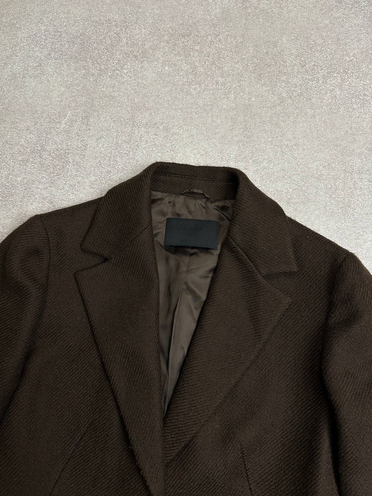 Prada PRADA Women’s Brown Wool Skirt Suit Set Blazer Jacket Skirt Size M / US 6-8 / IT 42-44 - 5 Thumbnail
