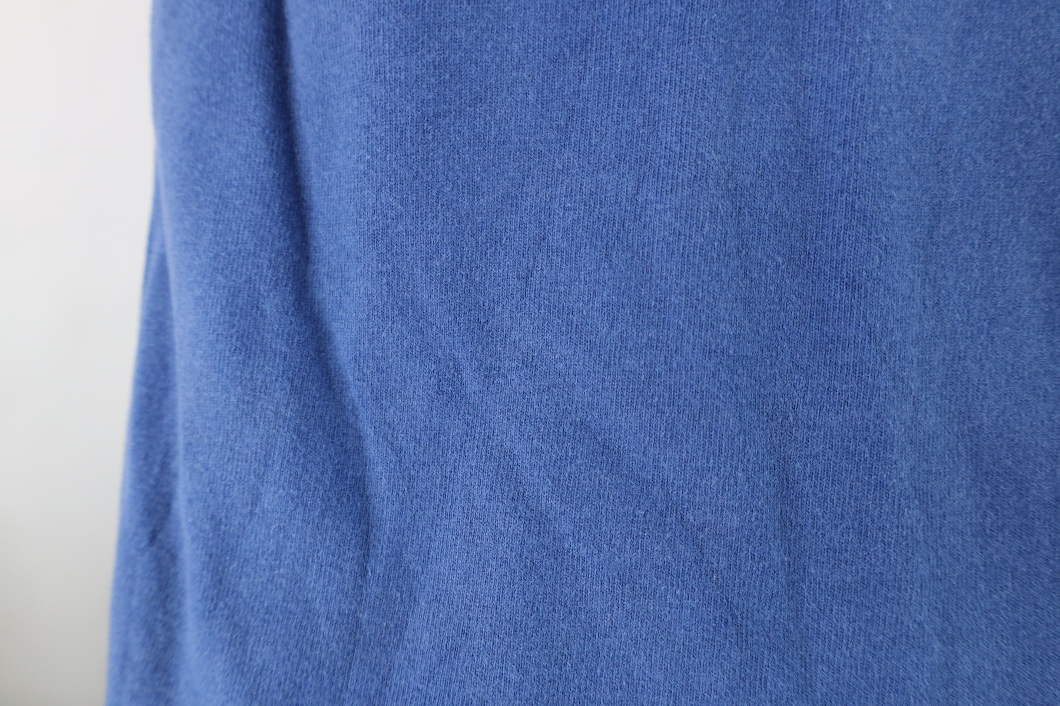 Nike Vintage 90s Nike Swoosh Heavy Knit Ringer T-Shirt Blue Size US L / EU 52-54 / 3 - 8 Thumbnail