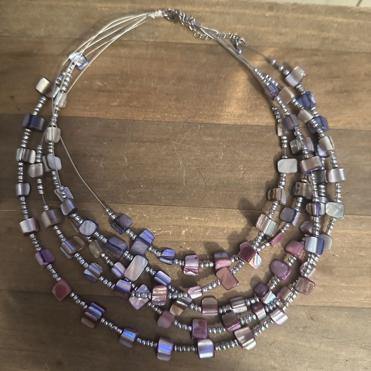 Other Multi strand layered abalone shell chip necklace Size ONE SIZE - 4 Thumbnail
