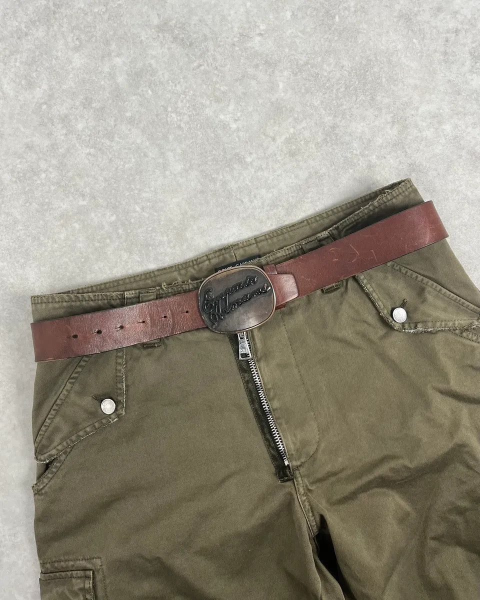 Emporio Armani 2000s Emporio Armani Brown Leather Belt Size ONE SIZE - 1 Thumbnail