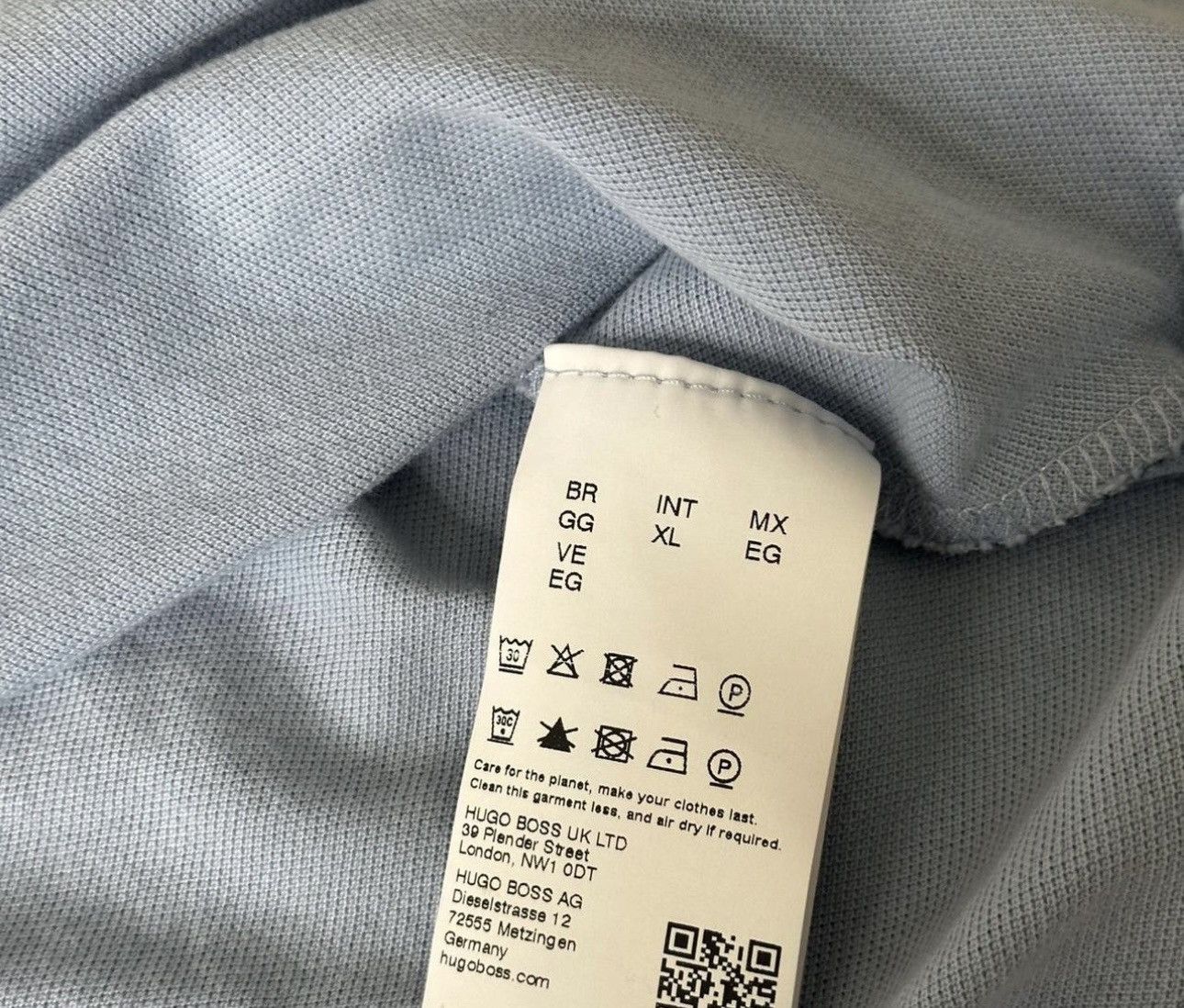 Hugo Boss Hugo Boss baby blue polo Size US XL / EU 56 / 4 - 3 Thumbnail