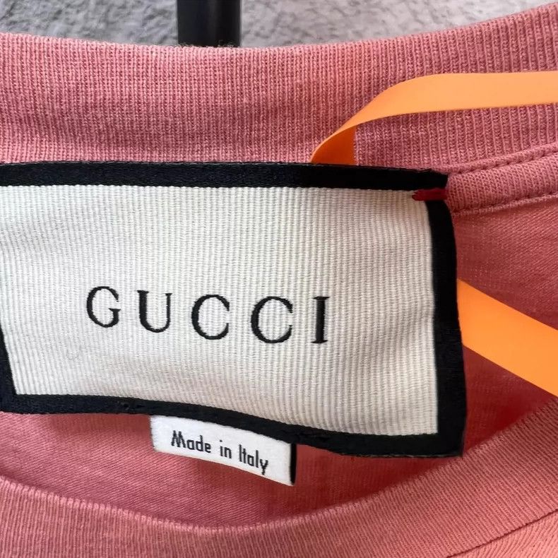 Gucci Gucci Pink short sleeves with puppy print on the chest Size M / US 6-8 / IT 42-44 - 3 Thumbnail