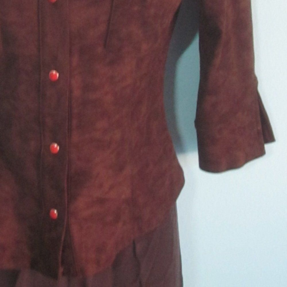 Guess Guess True Vintage Fitted Shirt Brown 3/4 Sleeve Trim Size Size M / US 6-8 / IT 42-44 - 6 Thumbnail