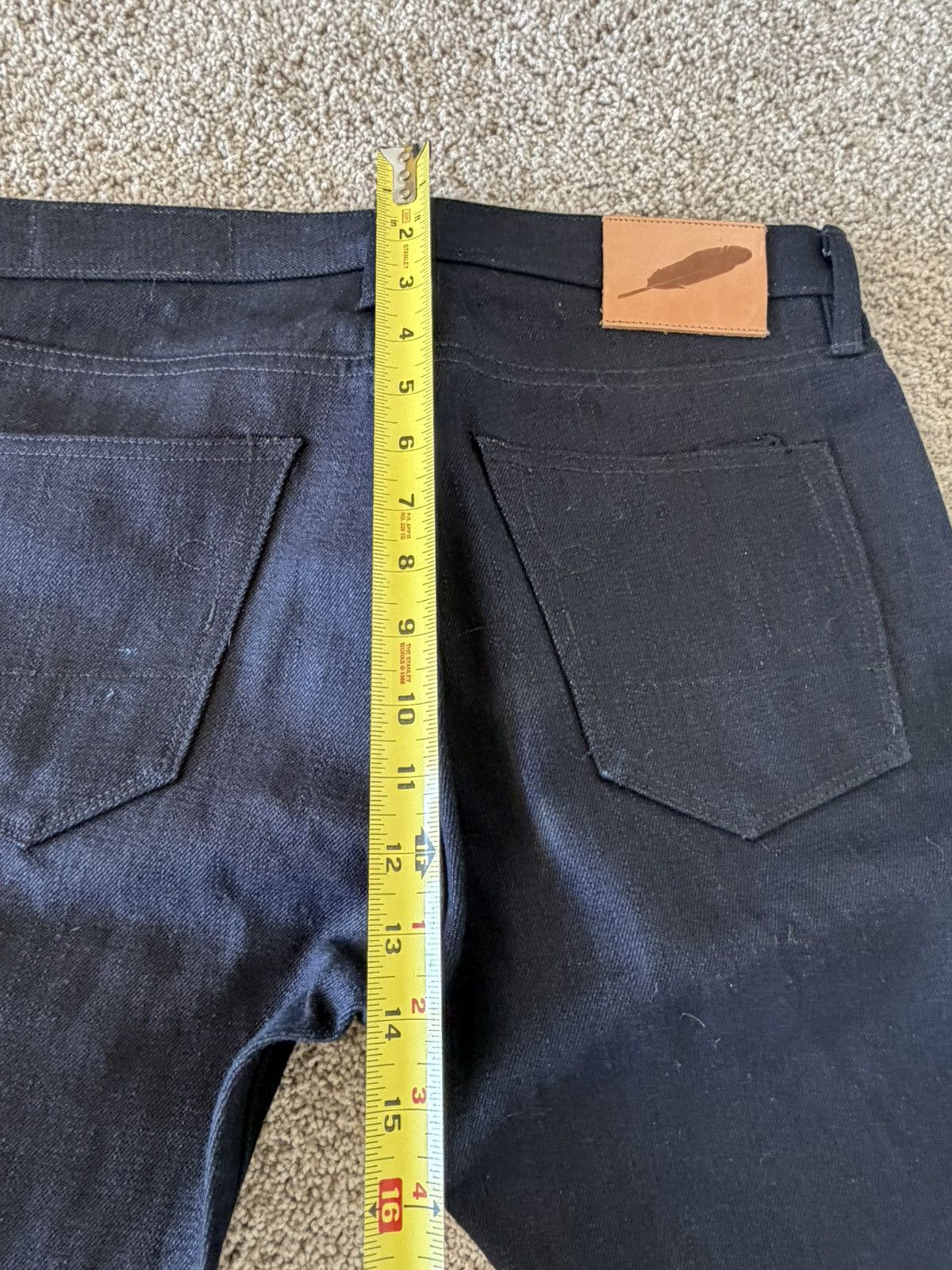 Rogue Territory Rouge Territory Stanton 13.5oz Indigo/Black 32” Selvedge Size US 32 / EU 48 - 12 Thumbnail