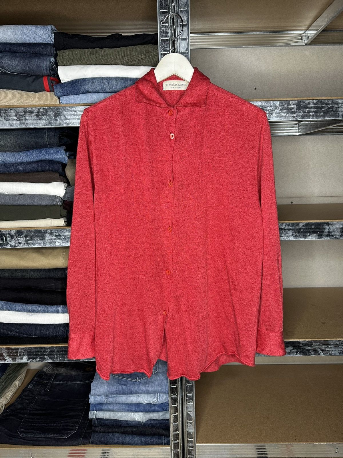 Brunello Cucinelli Brunello Cucinelli Luxury Knit Button Cardigan Shirt Sweater Size M / US 6-8 / IT 42-44 - 1 Thumbnail