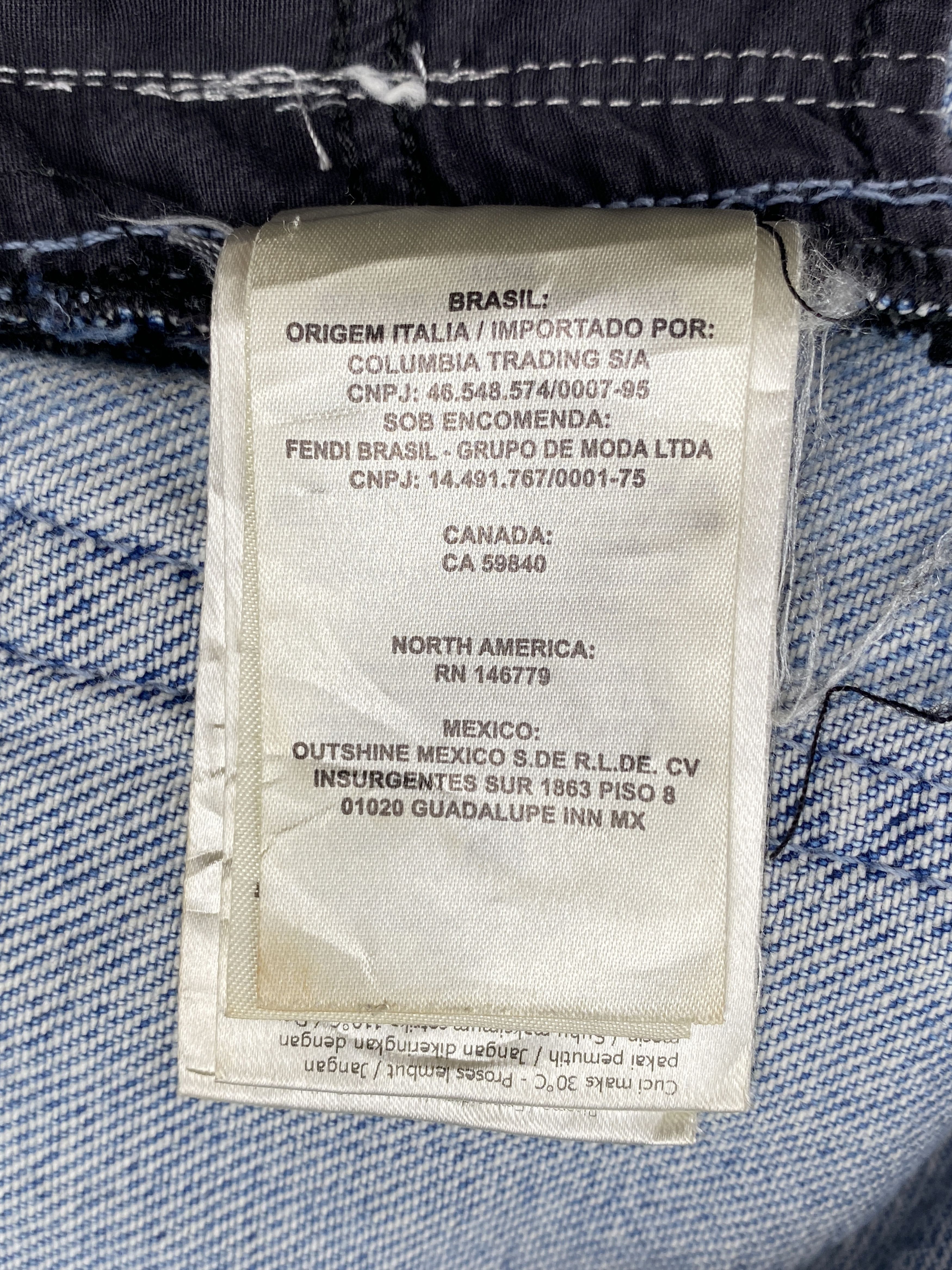 Fendi Stone Washed Jeans Size 24" / US 00 / IT 34 - 22 Thumbnail