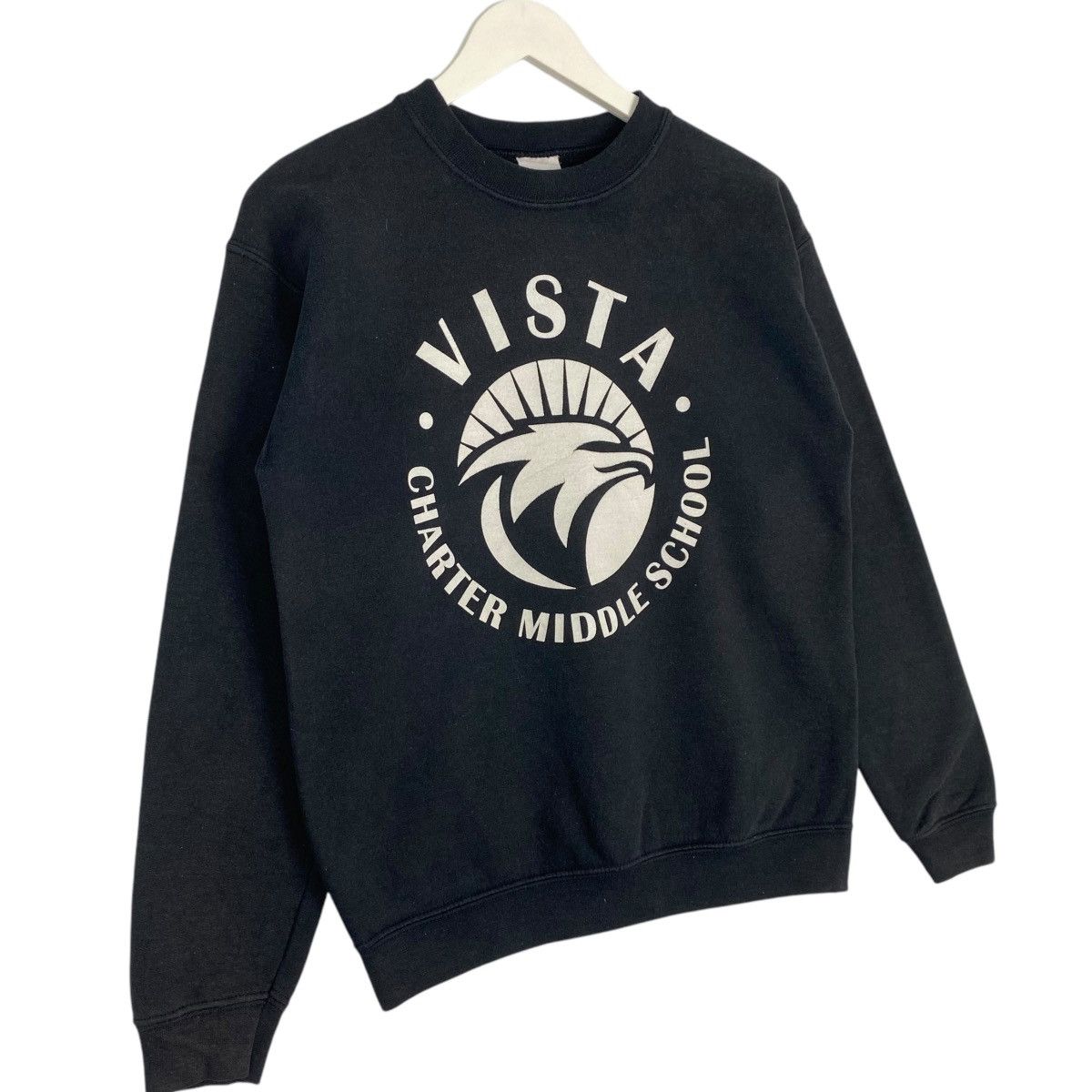 Gildan × Vintage Vintage Gildan Printed Crewneck Sweatshirt Black Size XL Size US M / EU 48-50 / 2 - 3 Thumbnail