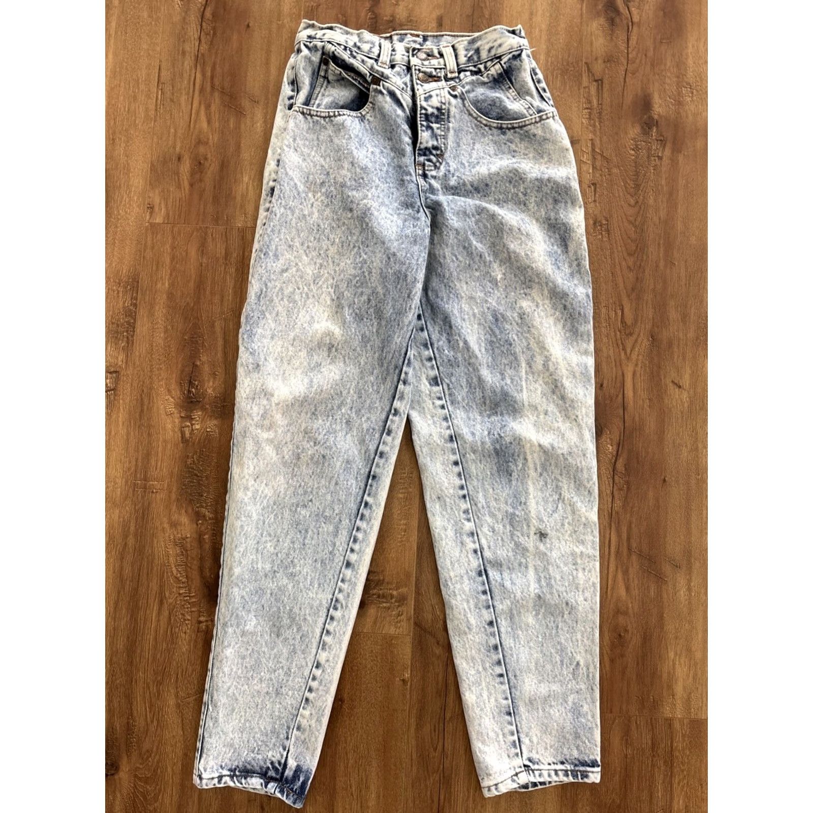 Vintage VINTAGE Zena Jeans Dungaree Denim Acid Wash Womens Jeans USA Made Size 10 Tappered Size 32" / US 10 / IT 46 - 5 Thumbnail