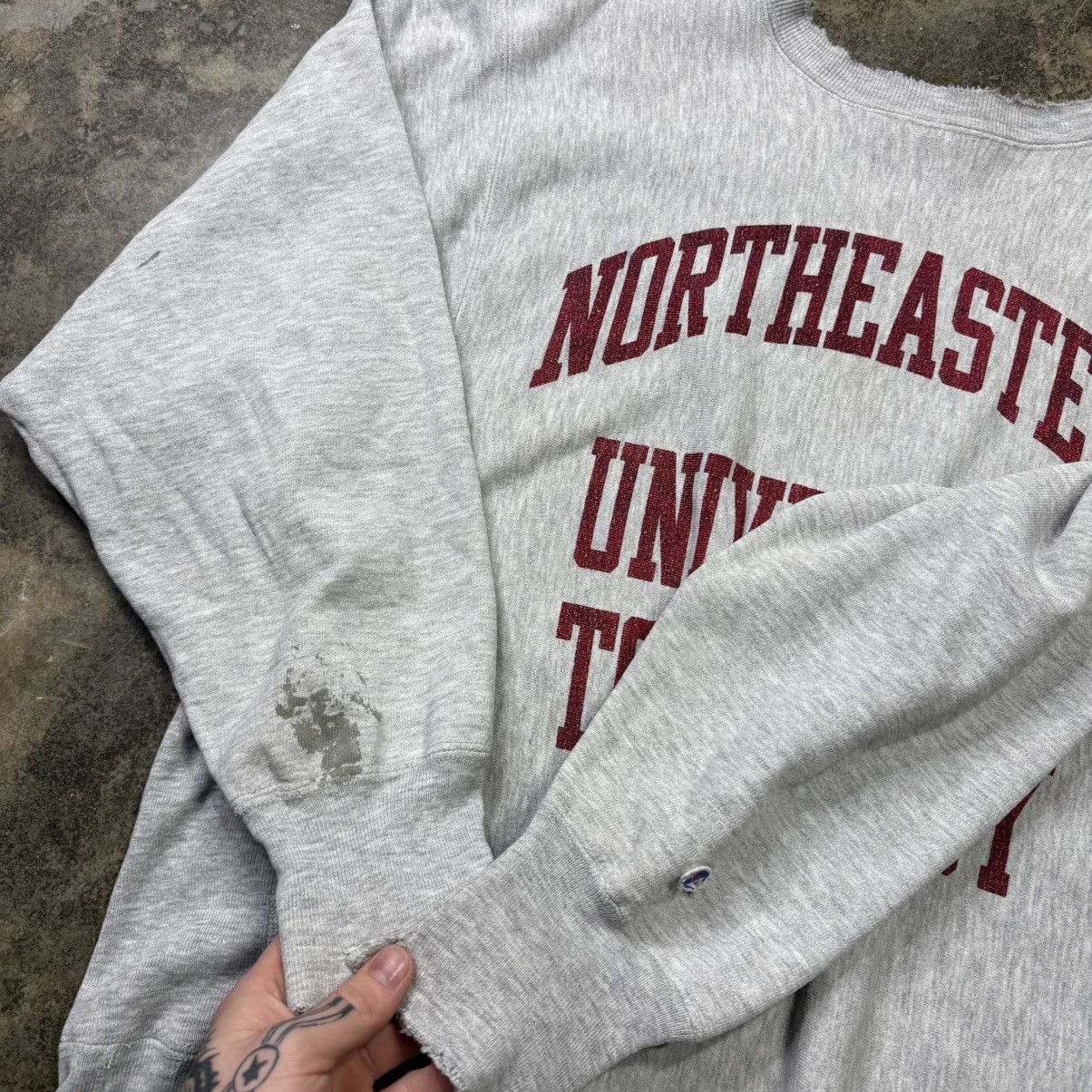 Vintage vintage 80s champion reverse weave university sweathshirt Size US XL / EU 56 / 4 - 5 Thumbnail