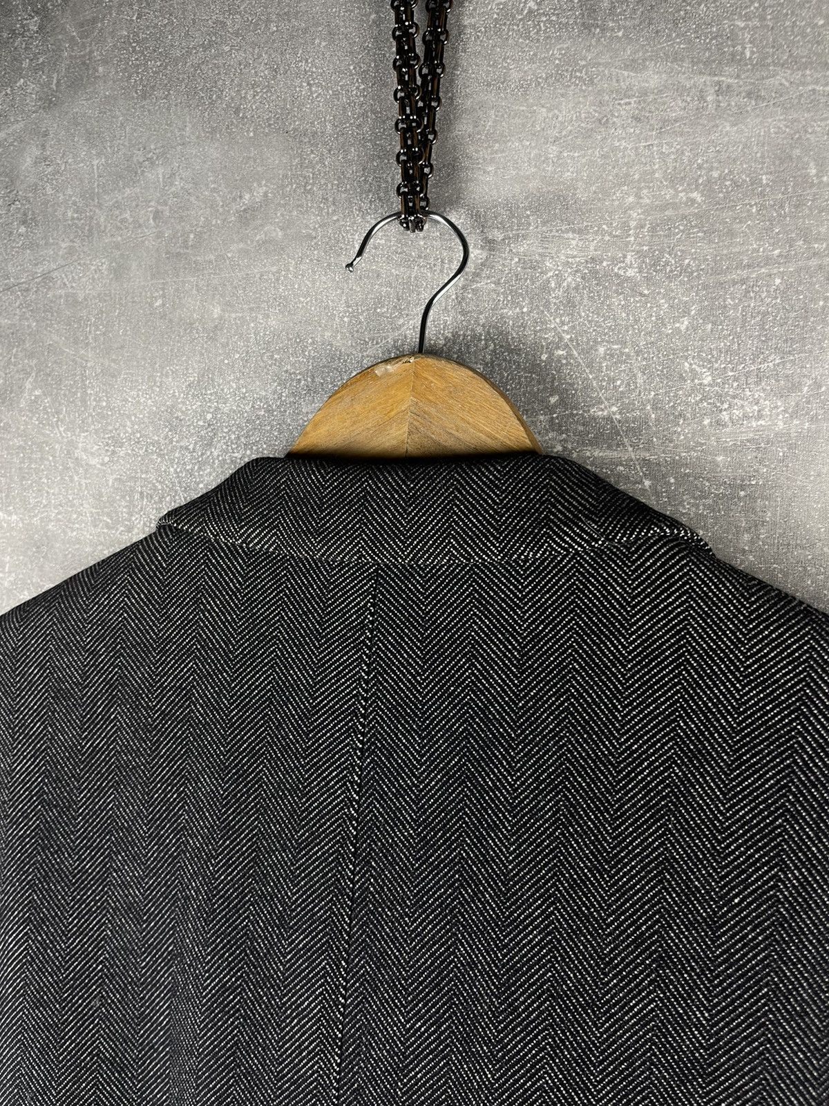 Boglioli Vintage Boglioli Herringbone Wool Overcoat Made In Italy Size US L / EU 52-54 / 3 - 8 Thumbnail
