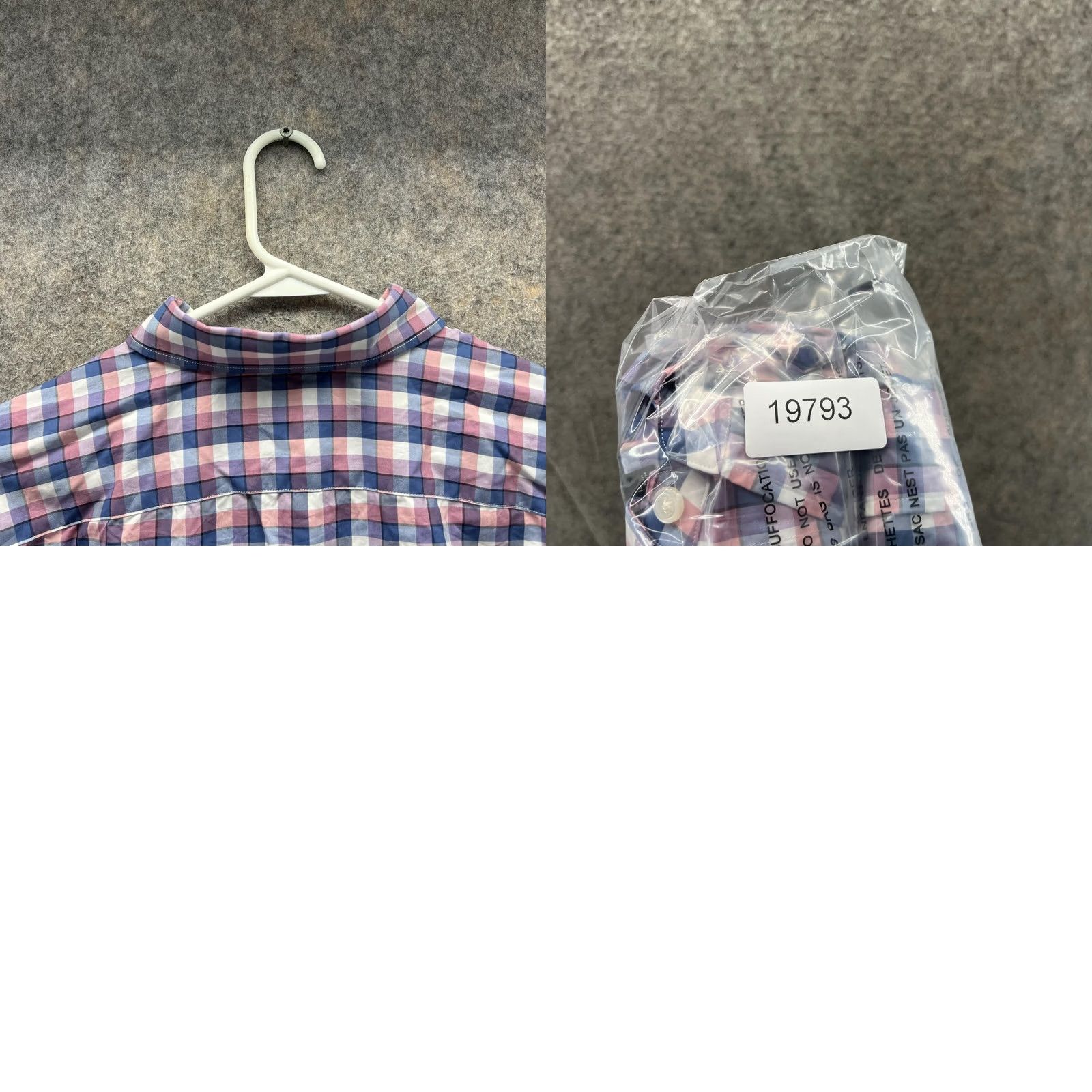 Banana Republic Banana Republic Shirt Men Large Plaid Pink Blue Button-Down Grant Fit Knit Cotton Casual Shirt Mens Regular Fit Classic Button-Up Size US L / EU 52-54 / 3 - 9 Thumbnail