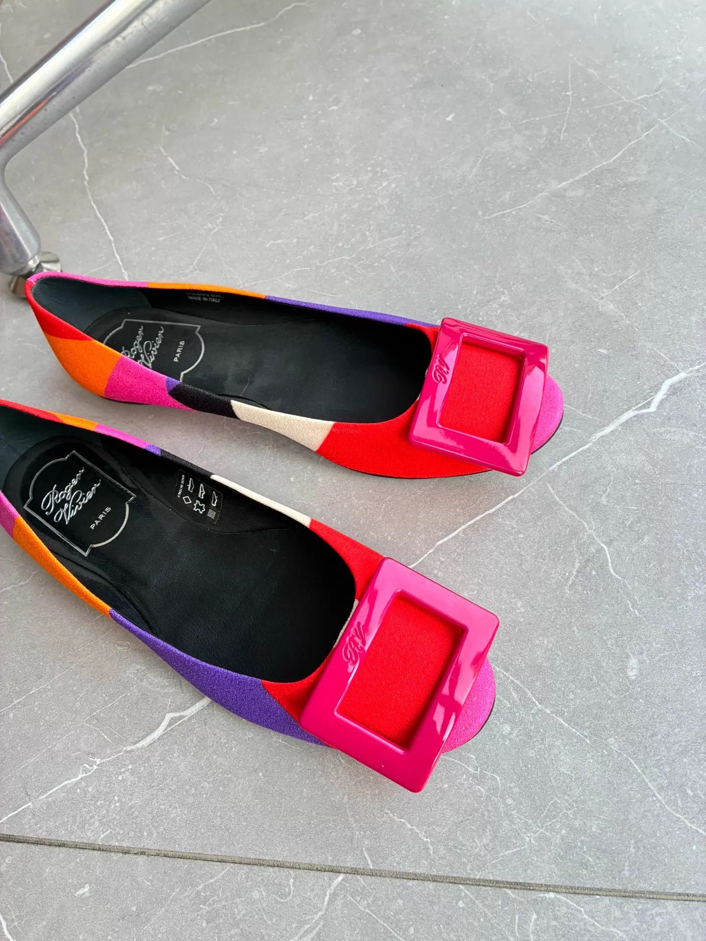 Roger Vivier Roger Vivier Color - Blocked Square Buckle Flats 36 Size US 5.5 / IT 35.5 - 4 Thumbnail