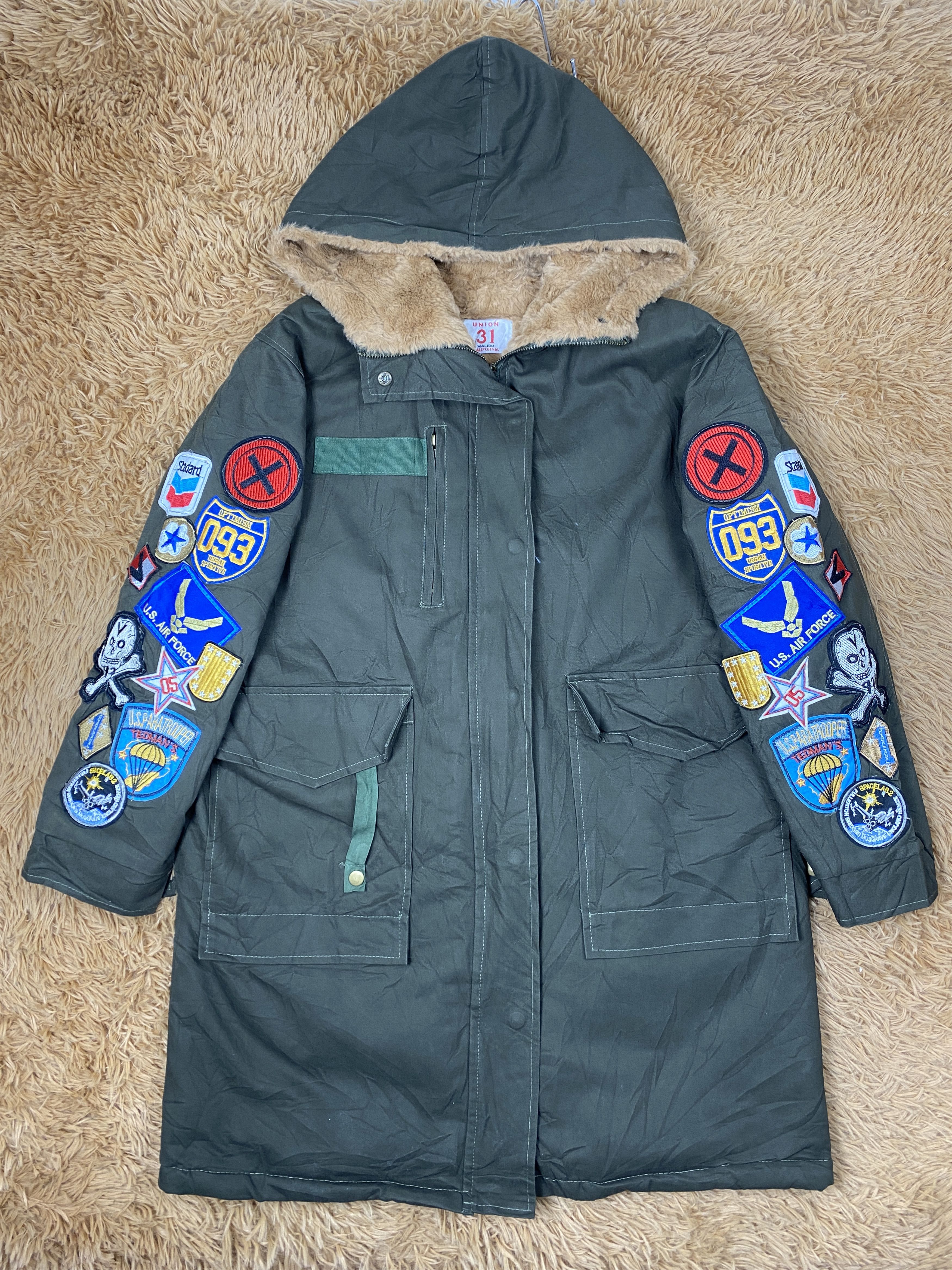 Vintage Vintage Union 31 Malibu Military Fleece Lining Parkas Jacket Size US M / EU 48-50 / 2 - 1 Thumbnail