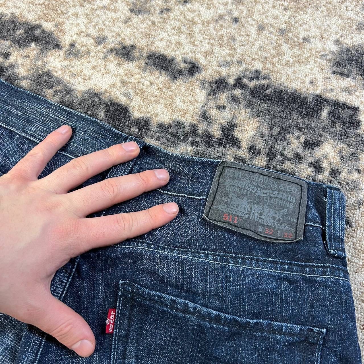 Levi's 511 Levis Dark Blue Denim Jeans Vintage Y2K Style Size US 32 / EU 48 - 5 Thumbnail