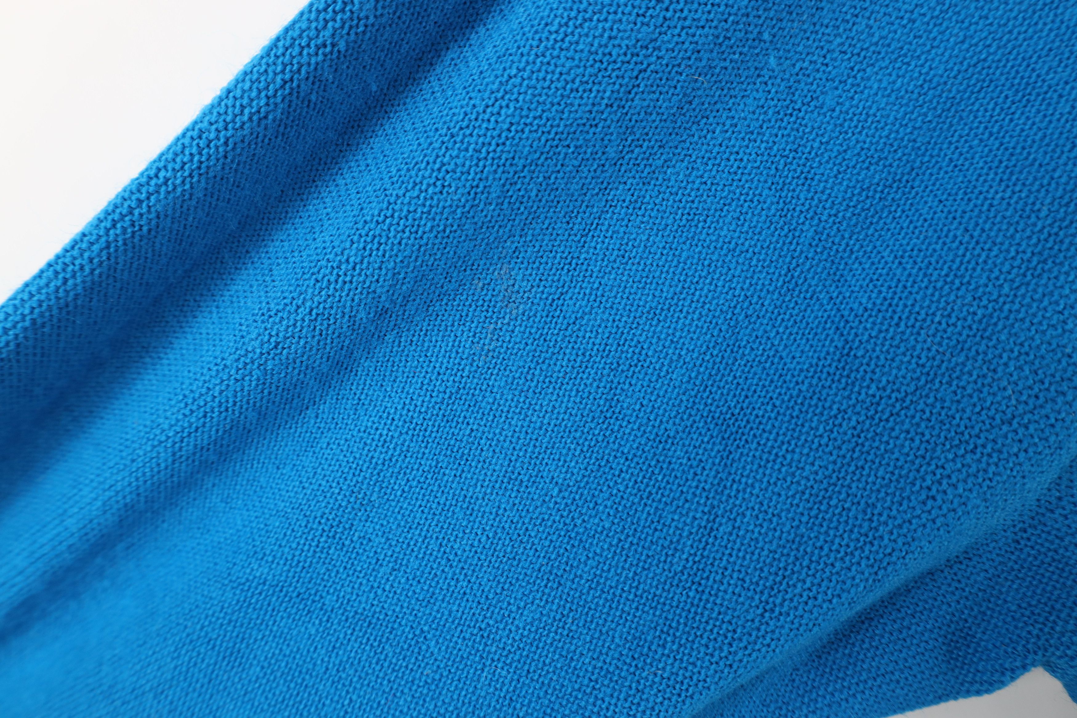 Vintage Vintage 70s 80s Streetwear Knit Cardigan Sweater Blue USA Size US XL / EU 56 / 4 - 10 Thumbnail
