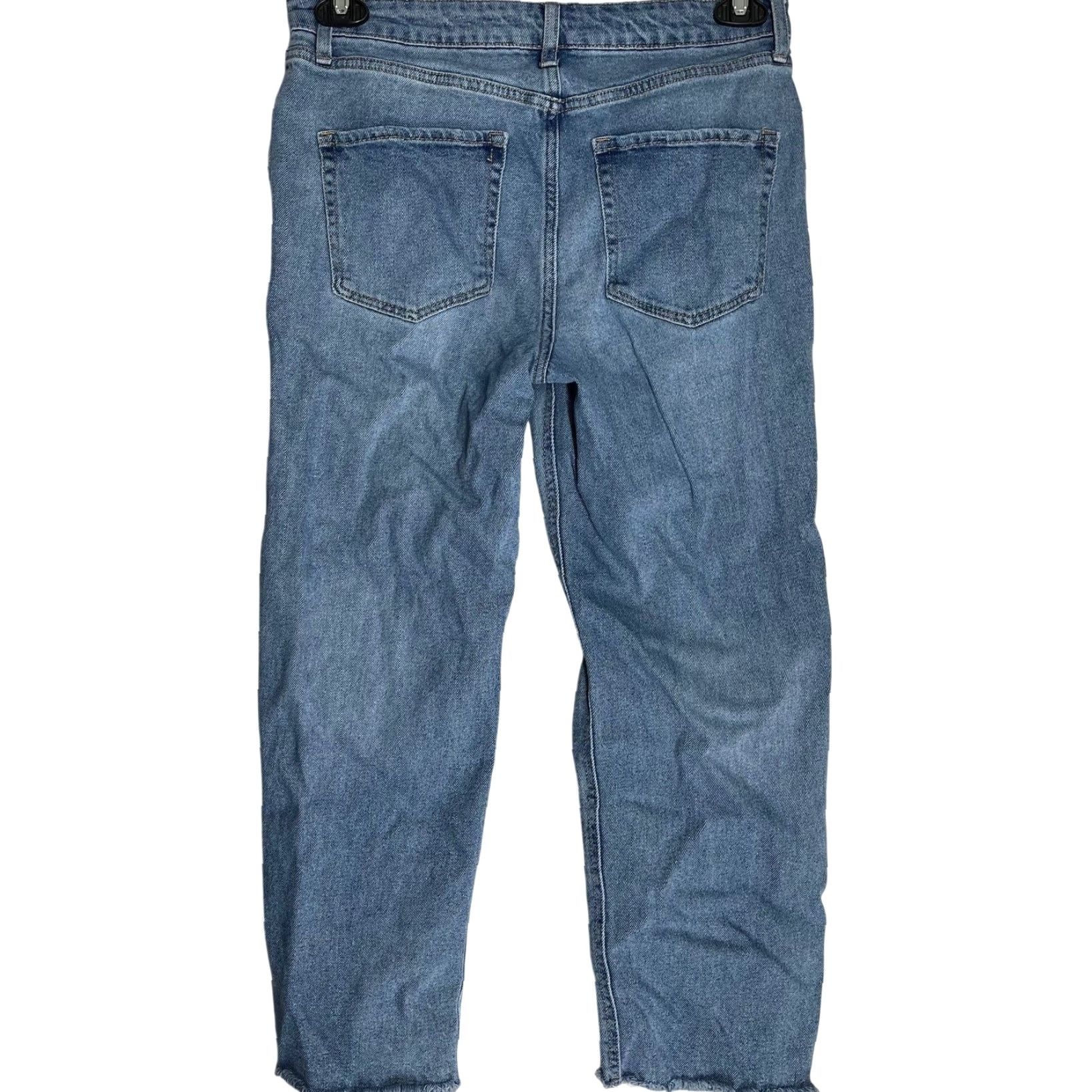 Vintage Wild Fable Jeans Womens High Rise Straight Size 10 Blue Denim Button Fly Belt Loops 5-Pocket No Distressed Cotton Blend Y2K Grunge Minimalist Preppy Size 30" / US 8 / IT 44 - 3 Thumbnail