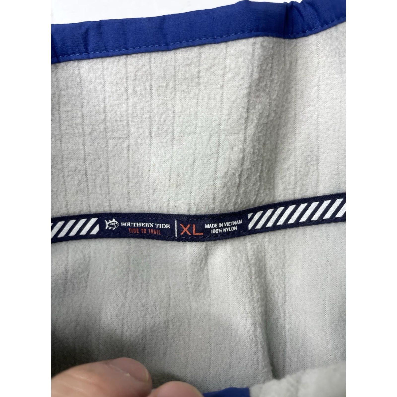 Southern Tide VINTAGE Southern Tide Vest Mens XL Blue Fleece Lined Nylon Full Zip Size US XL / EU 56 / 4 - 3 Thumbnail