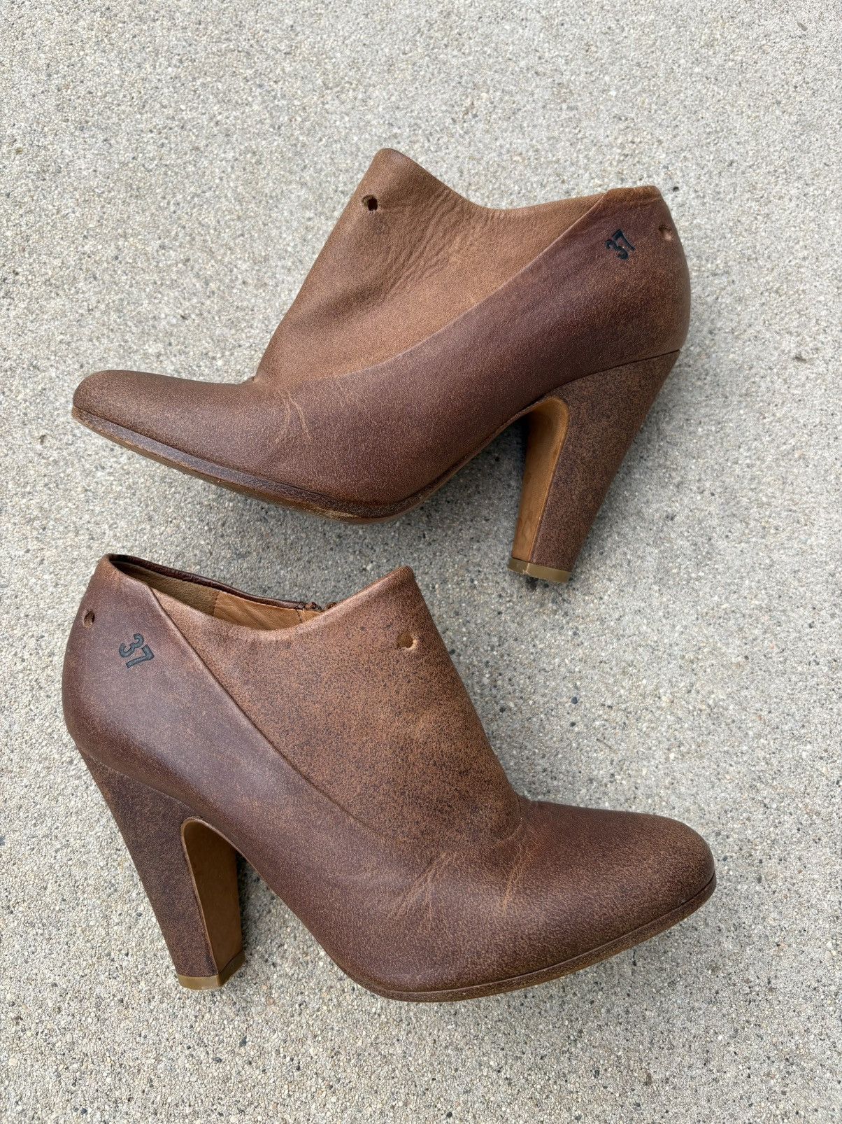 Maison Margiela Margiela shoe-last ankle boot heel Size US 7 / IT 37 - 1 Thumbnail