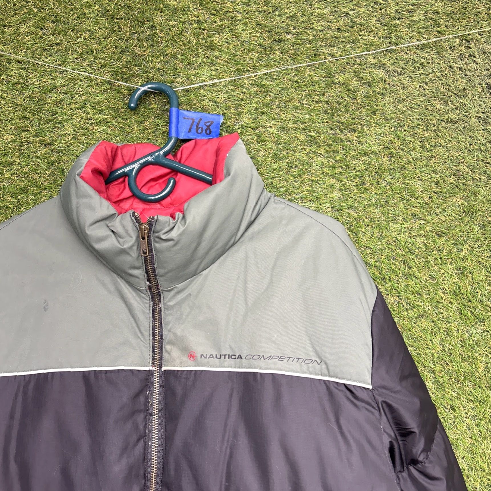 Nautica VINTAGE NAUTICA Competition Down Puffer Jacket Mens L Black Insulated Hooded Full Zip Standing Collar 90s Outdoor Jacket Size US L / EU 52-54 / 3 - 2 Thumbnail