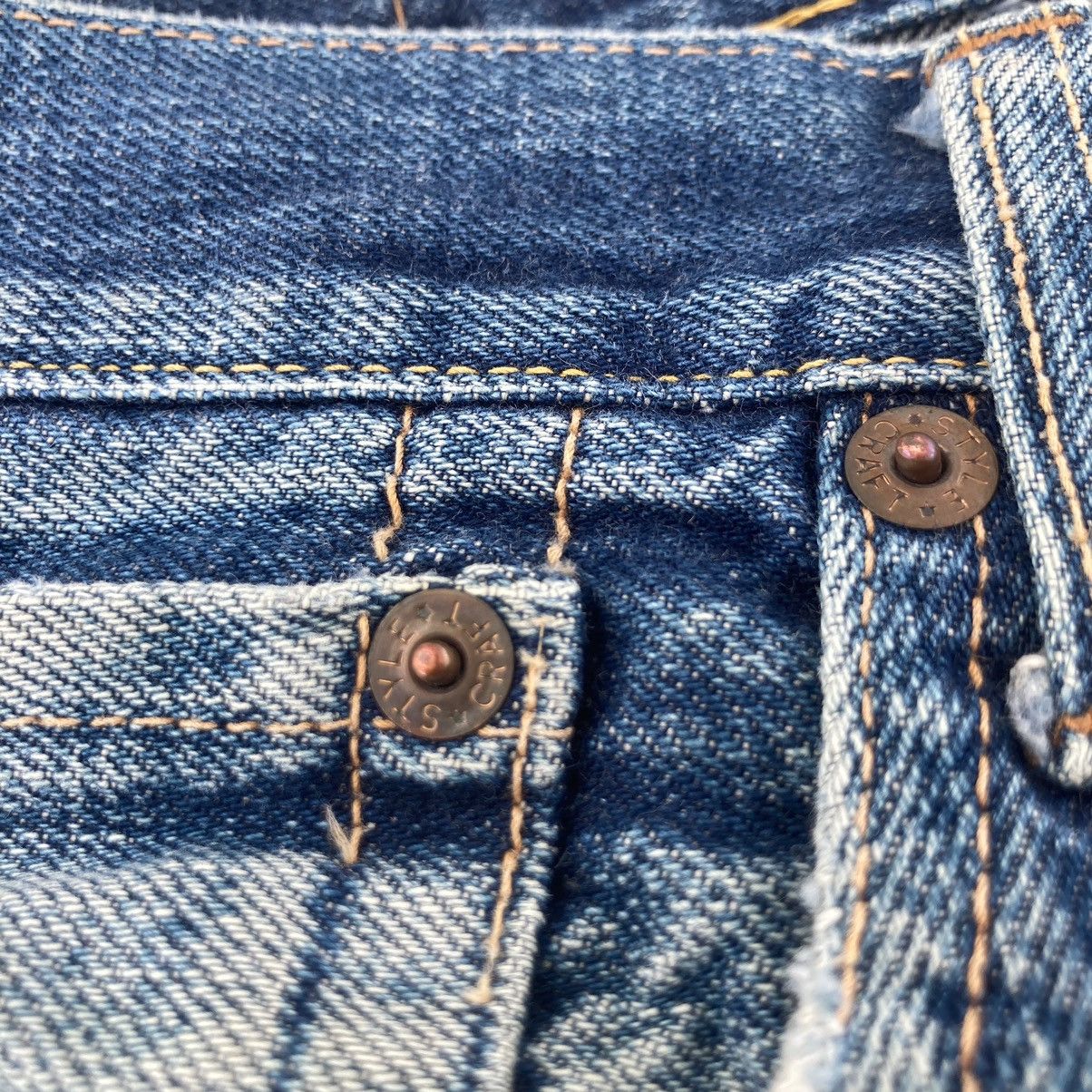 Evisu VINTAGE EVIS DISTRESSED SELVEDGE JEANS Size US 33 - 18 Thumbnail