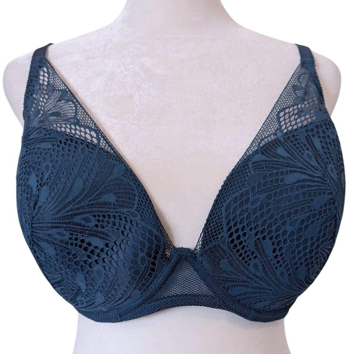 Other NWT Passionata Blue Ming Thelma Plunge T-Shirt Bra 36DDD Size ONE SIZE - 3 Thumbnail