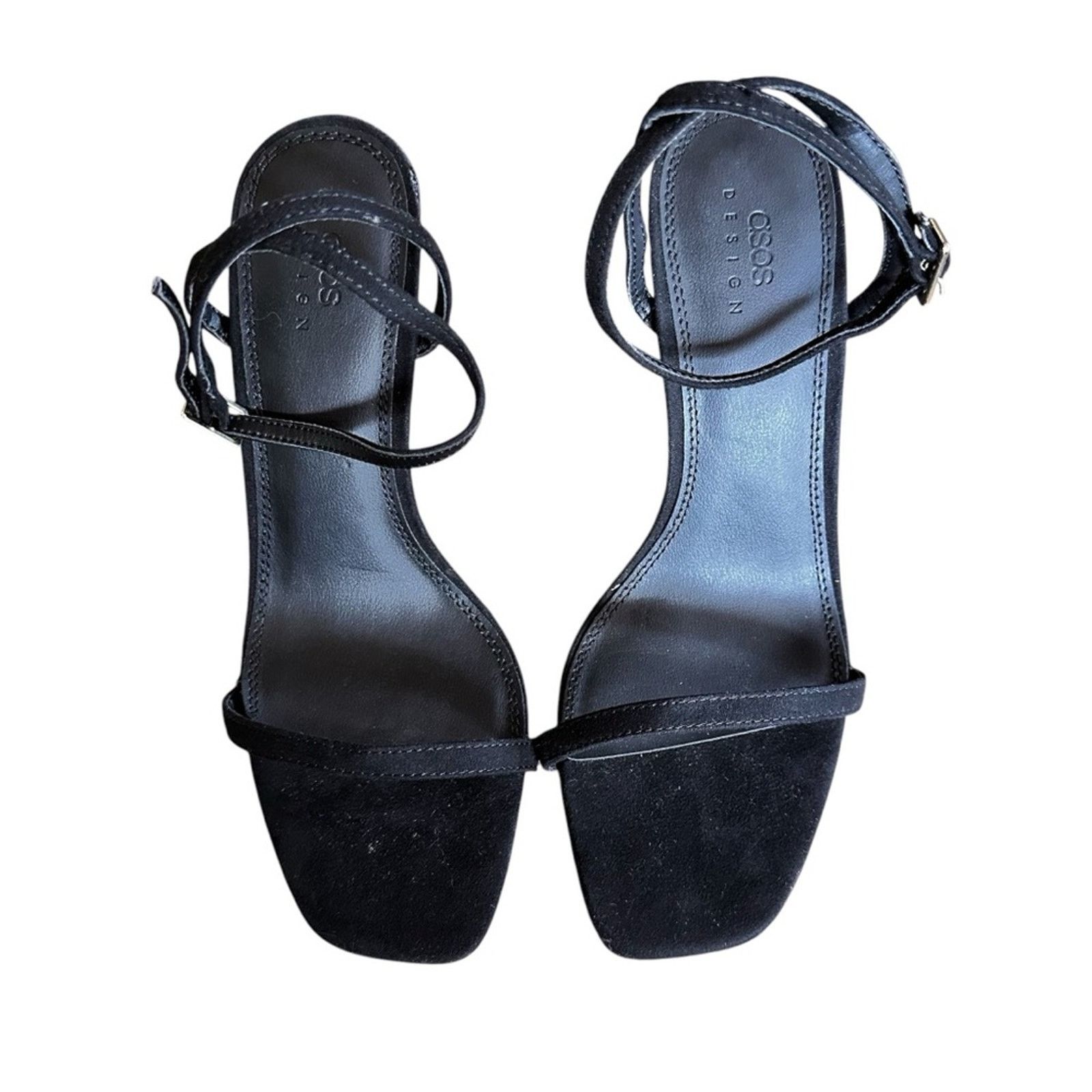 Asos ASOS Minimalist Strappy Heels - Size 7 - Black - NWOT Size US 7 / IT 37 - 1 Thumbnail