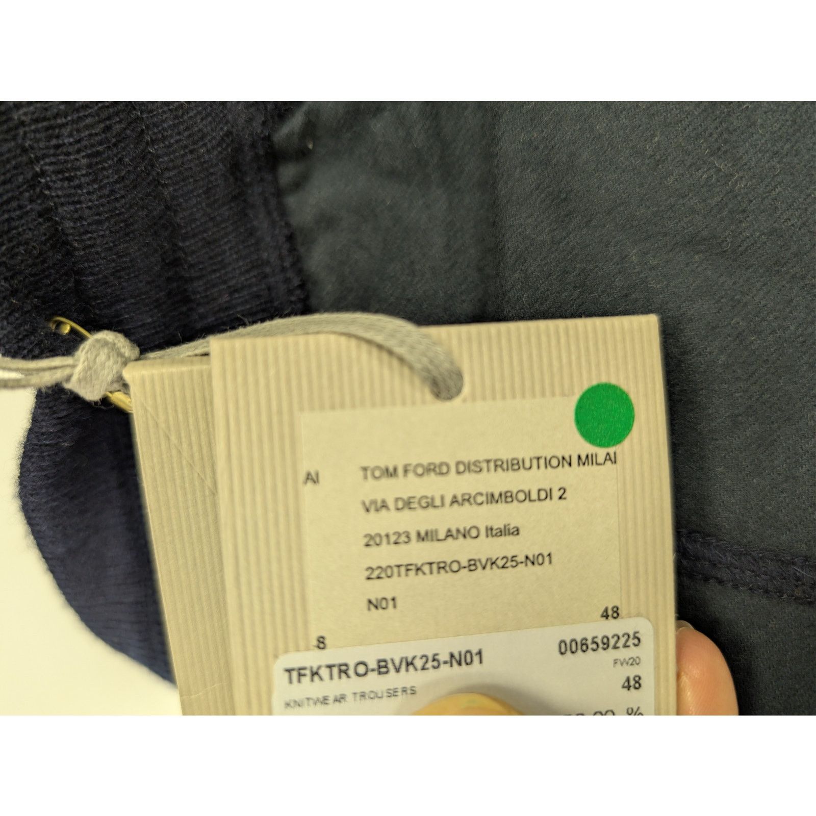 Tom Ford o1rshd1 Knitwear Trousers / Sweatpants in Navy Blue Size US 32 / EU 48 - 16 Thumbnail